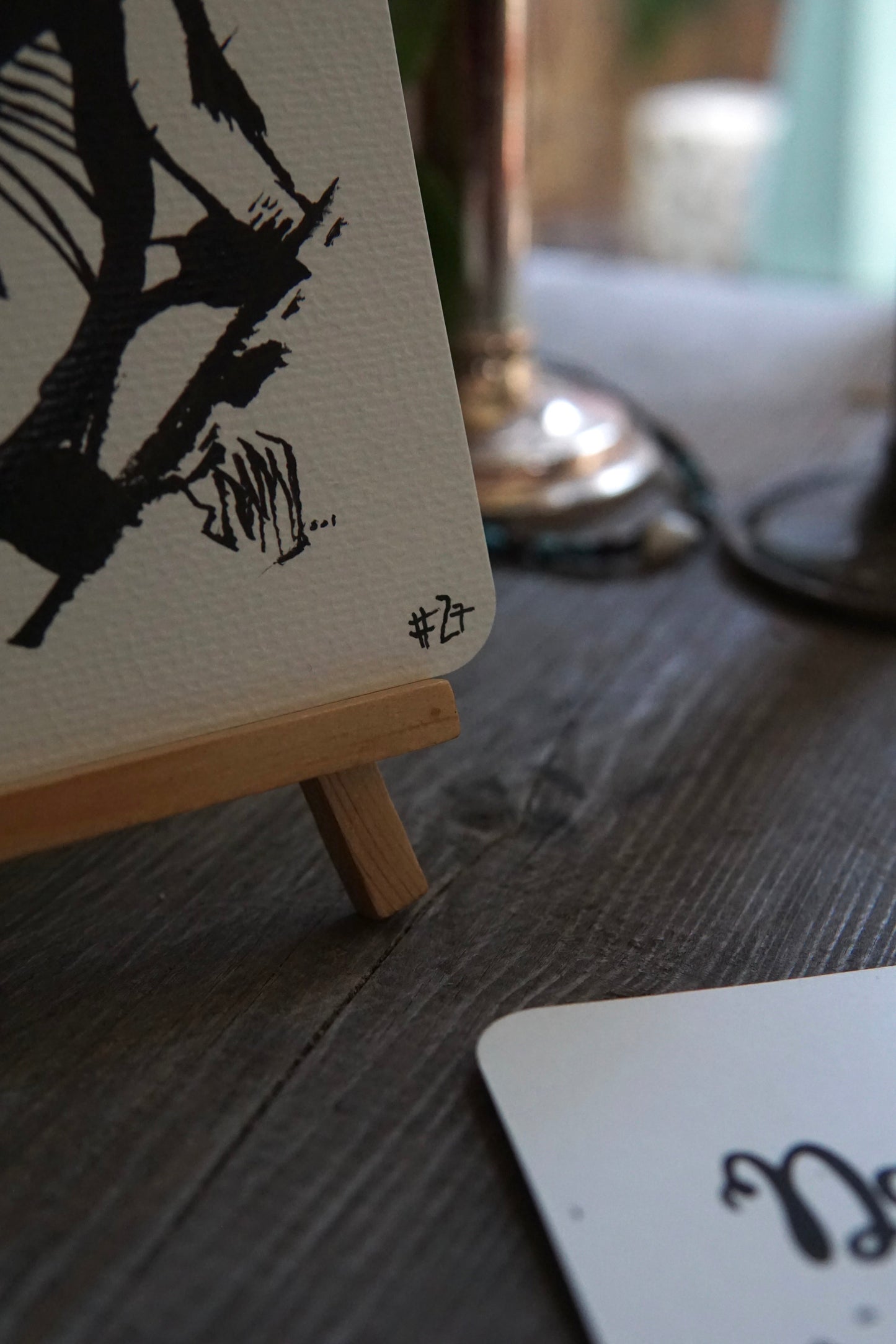 DARCARDS #27 - Gezahnstocherte Tuschekunst - Sammelkarten - Monster Erik Halisch-EMMJ