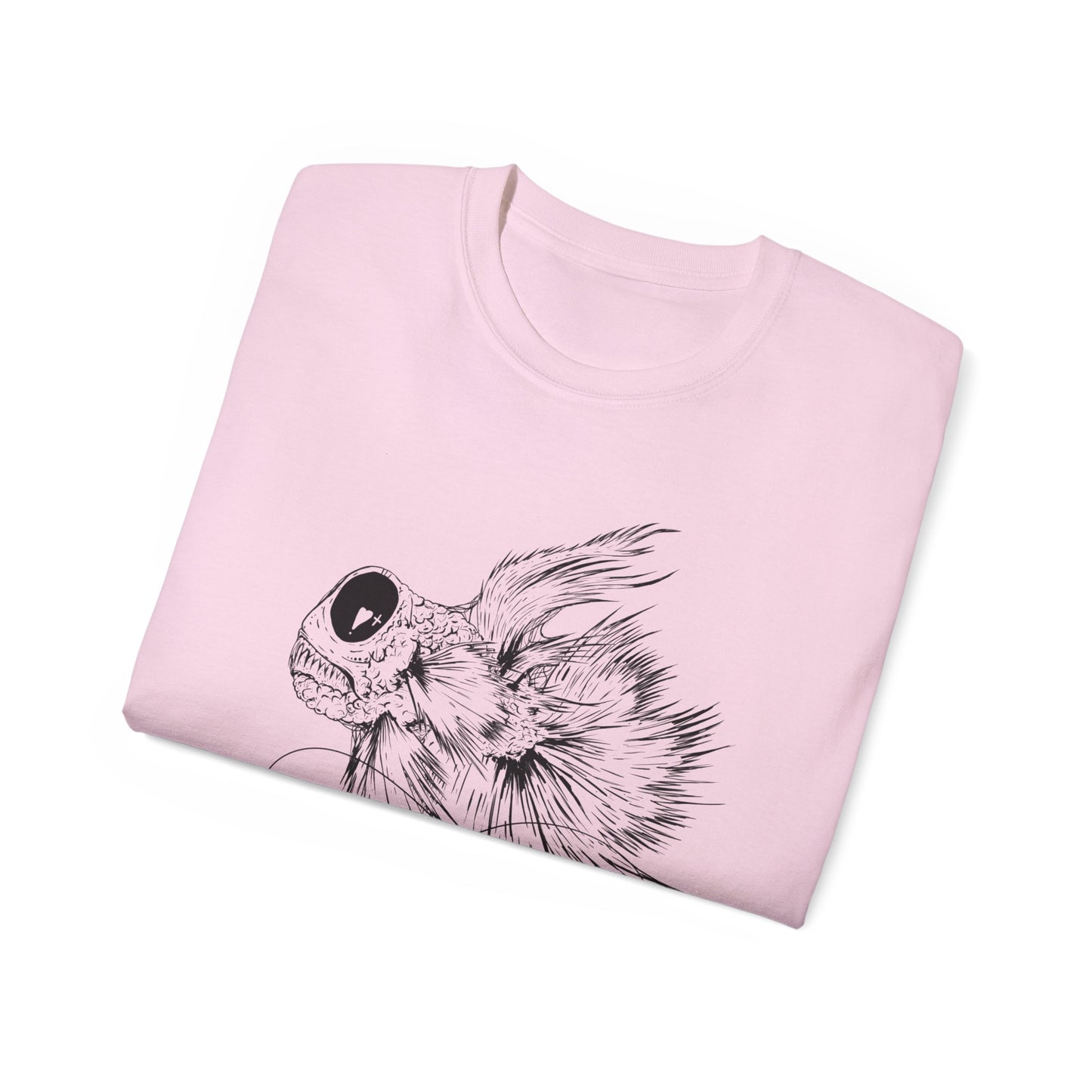 EMMJ.ART „Heart&Cross“ Series Kampffisch #114 - Ultra Cotton T-Shirt