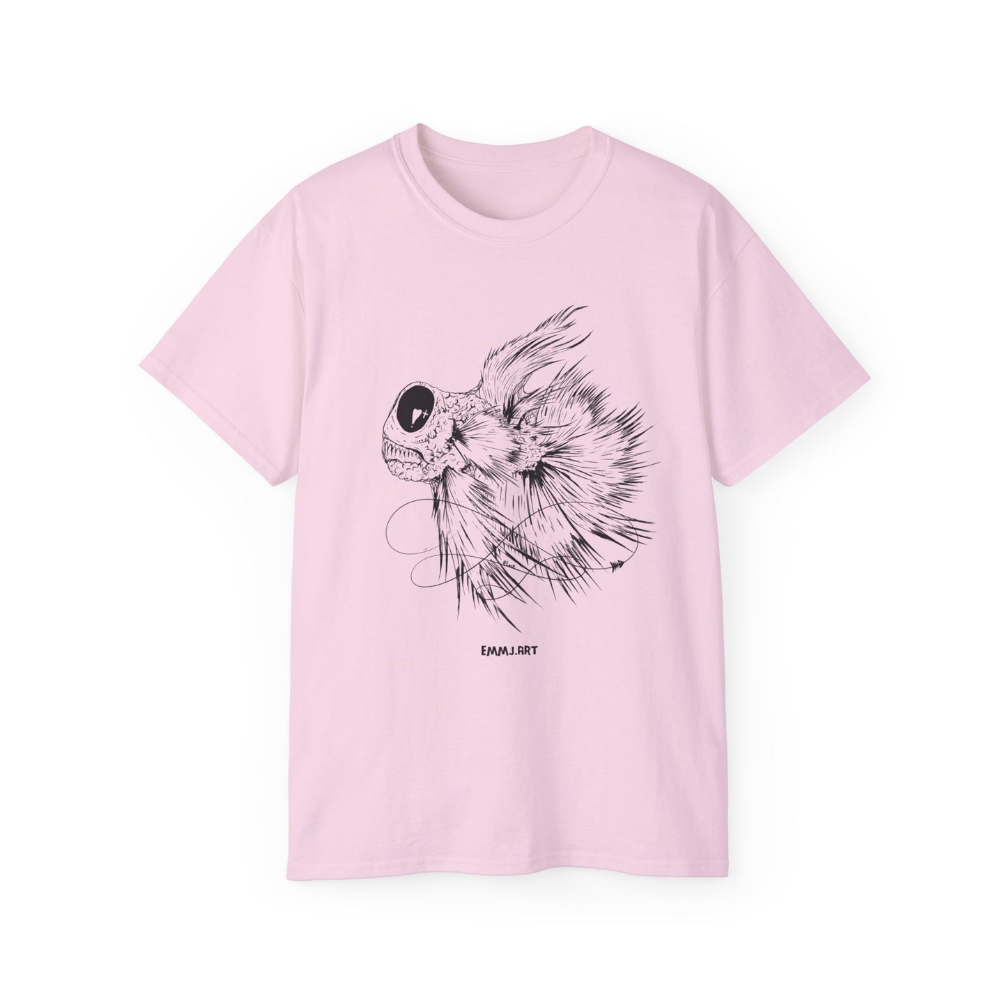 EMMJ.ART „Heart&Cross“ Series Kampffisch #114 - Ultra Cotton T-Shirt