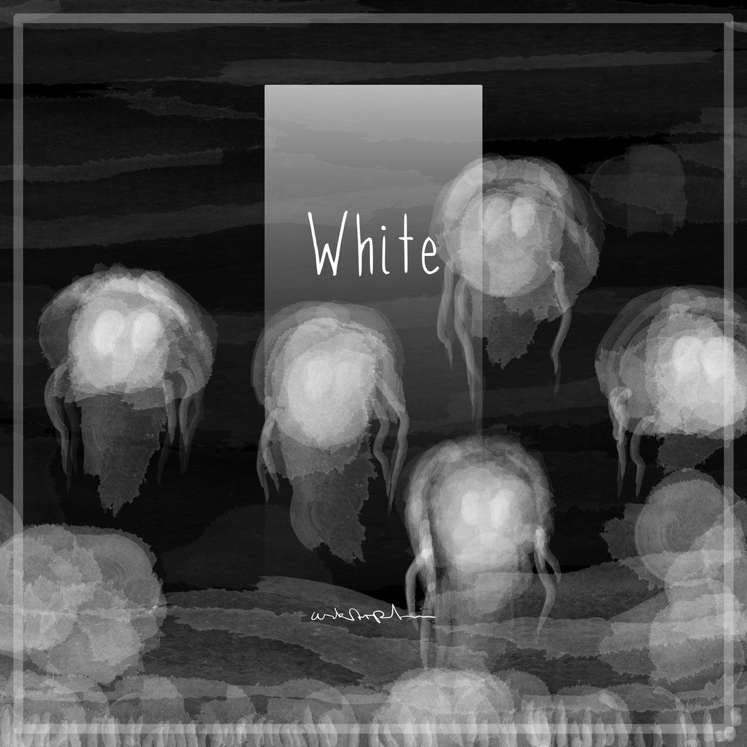USKARPT- „WHITE“ - Print Digitalkunst Kunstdruck