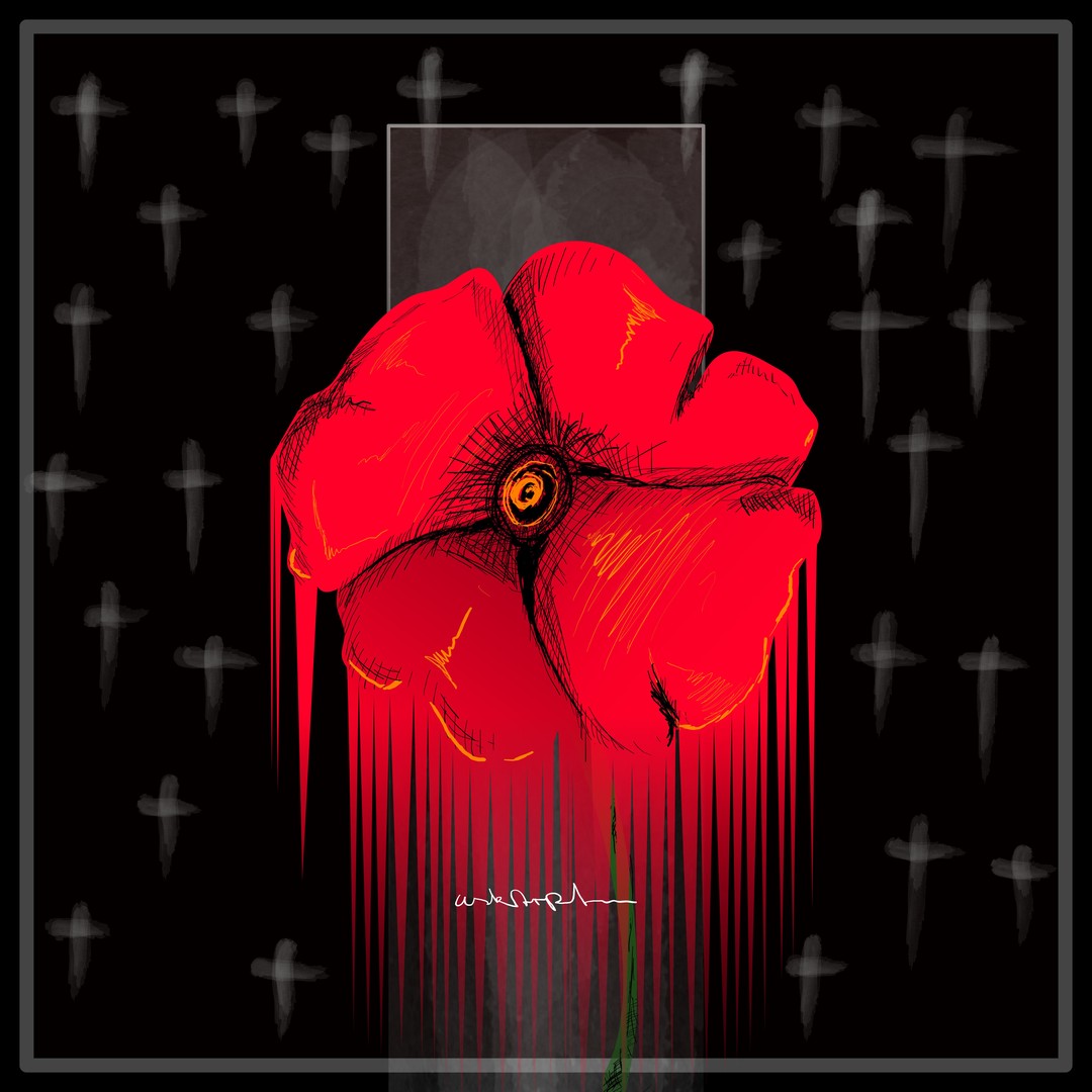 USKARPT- „POPPY“ - Print Digitalkunst Kunstdruck