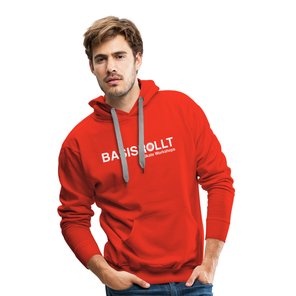 BASISROLLT - Männer Premium Hoodie - Clean&Love - Rot