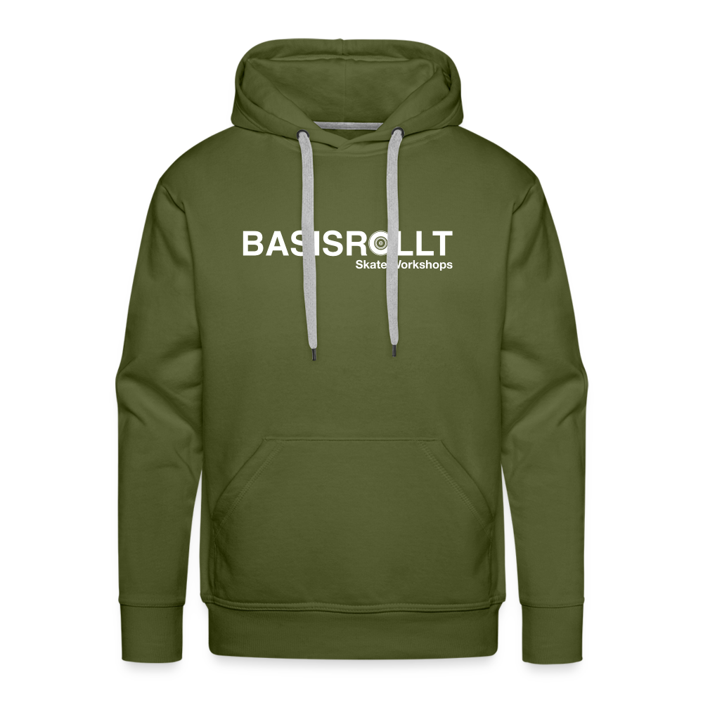 BASISROLLT - Männer Premium Hoodie - Clean&Love - Olivgrün