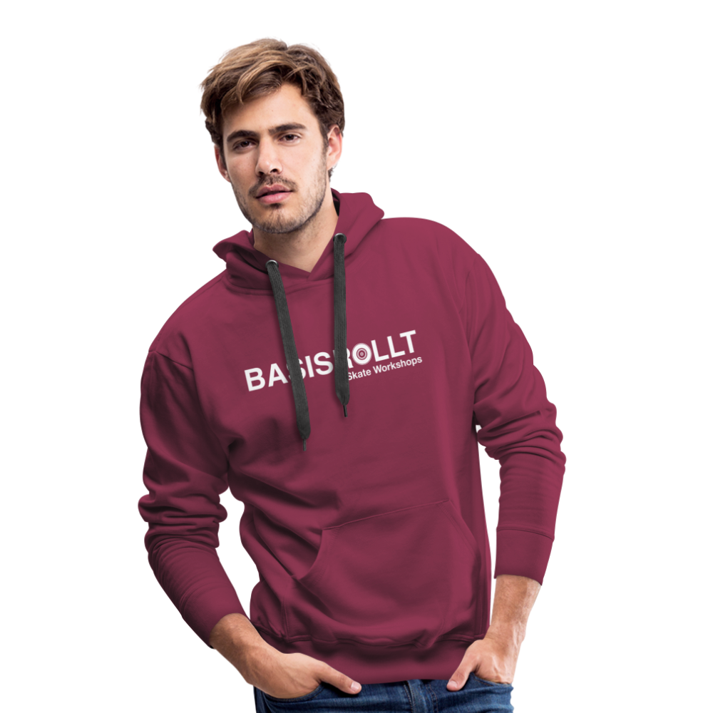 BASISROLLT - Männer Premium Hoodie - Clean&Love - Bordeaux