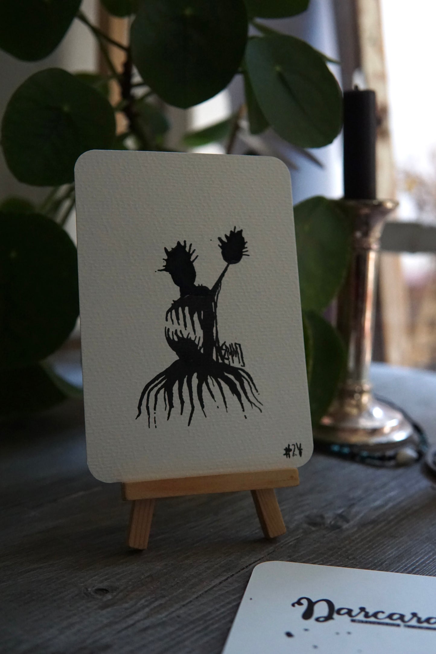 DARCARDS #24 - Gezahnstocherte Tuschekunst - Sammelkarten - Monster