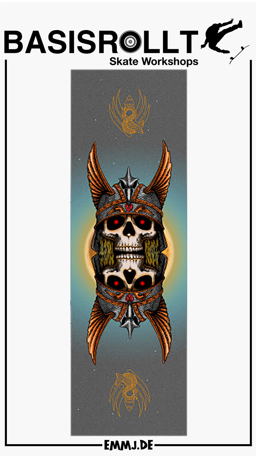 Powell-Peralta ANDY ANDERSON SKULL EGG Griptape 10.5“