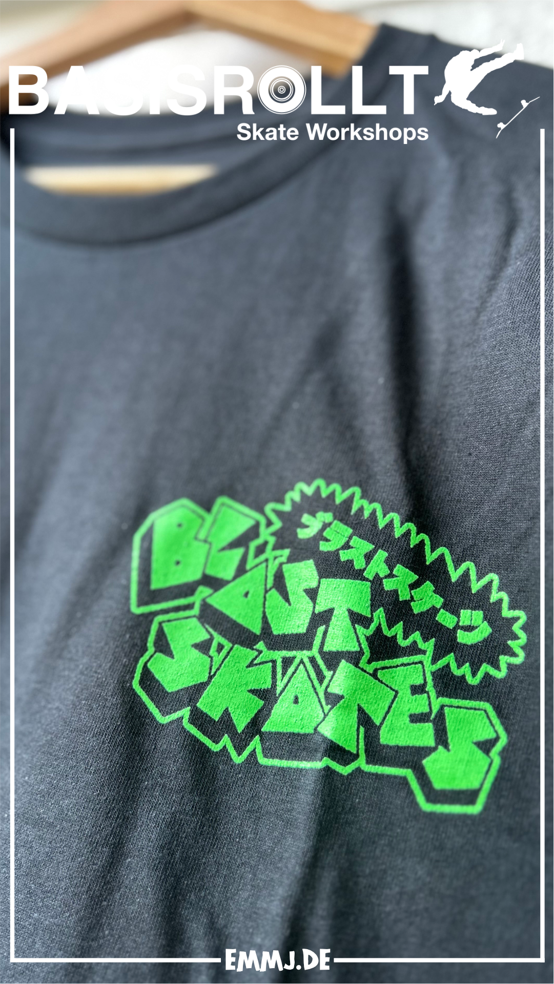 BLAST SKATES Mutant Smasher T-SHIRT (green glow)