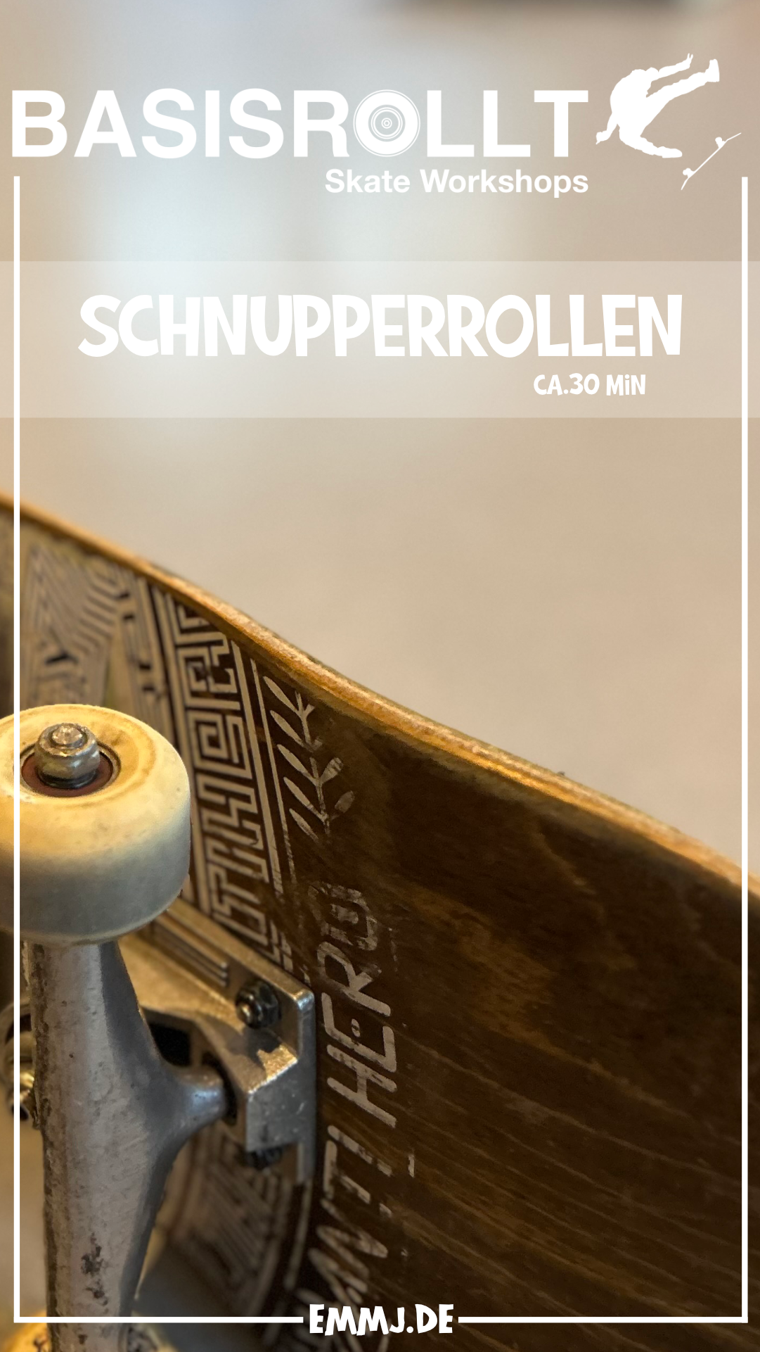 Basisrollt Skateworkshops - Schnupperrollen - Schnupperkurs - ca.30 min - Basislager Niederense