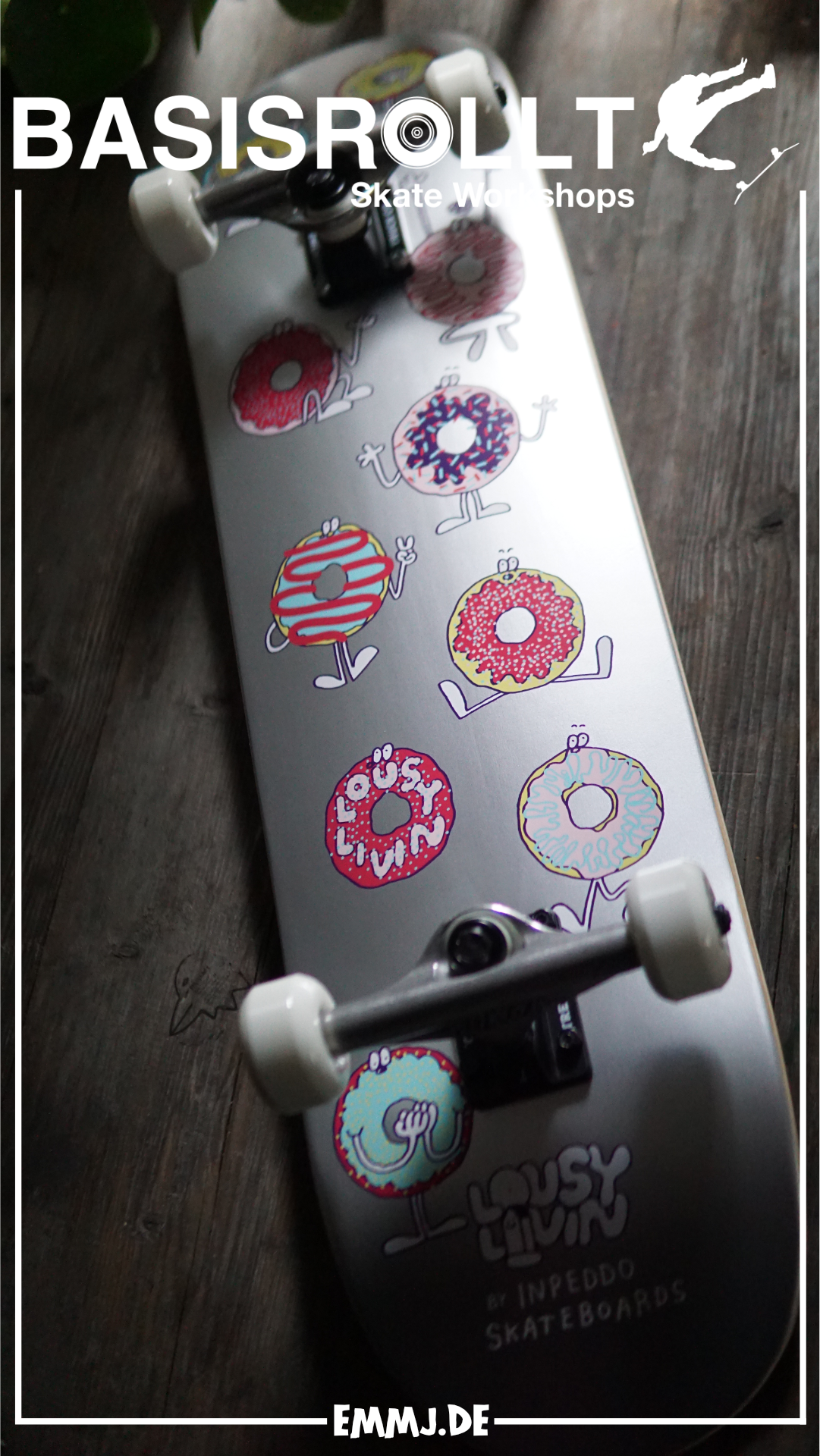 Inpeddo X Lousy Livin - Donut - Skateboard Complete