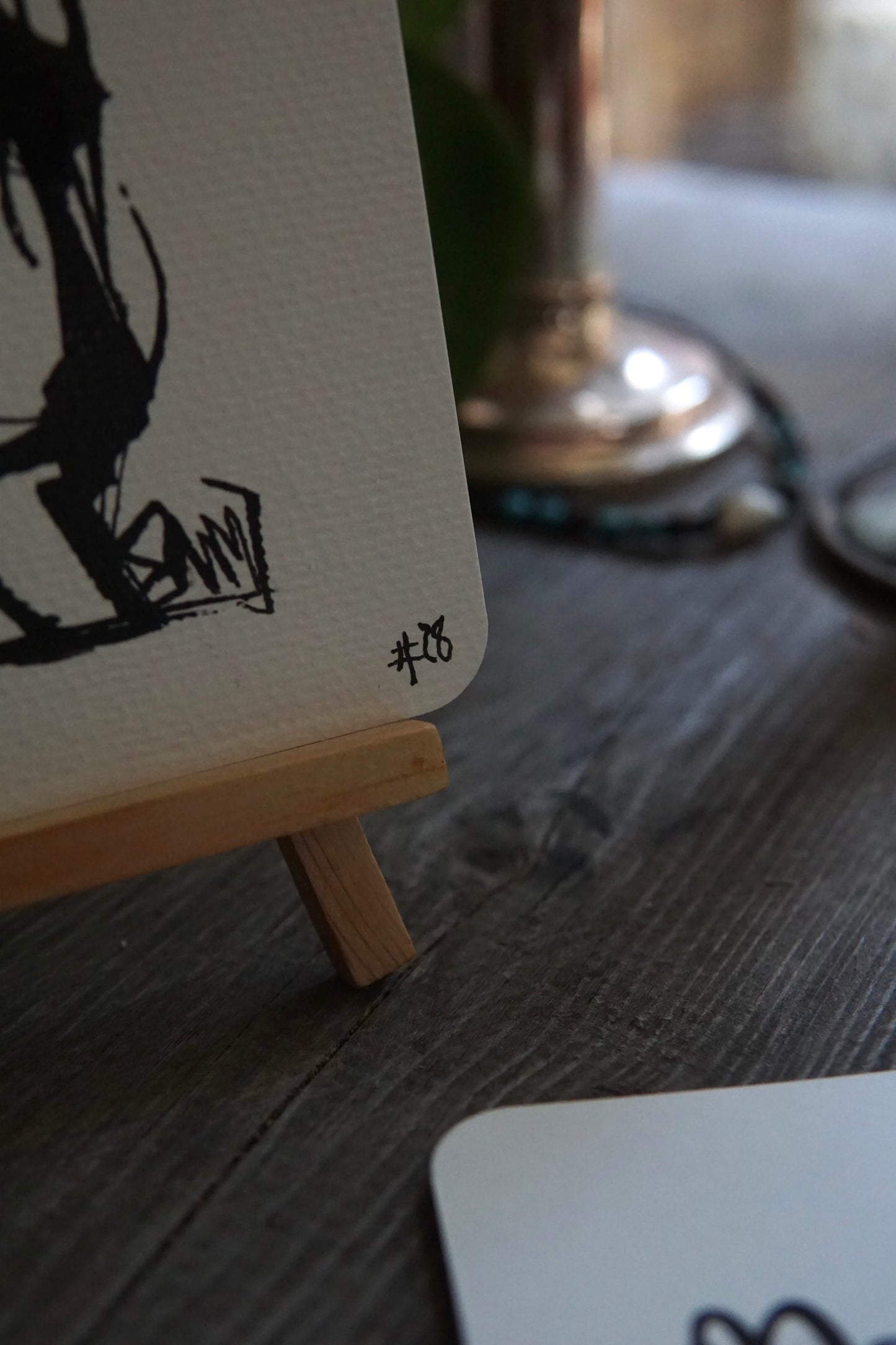 DARCARDS #28 - Gezahnstocherte Tuschekunst - Sammelkarten - Monster Kunst