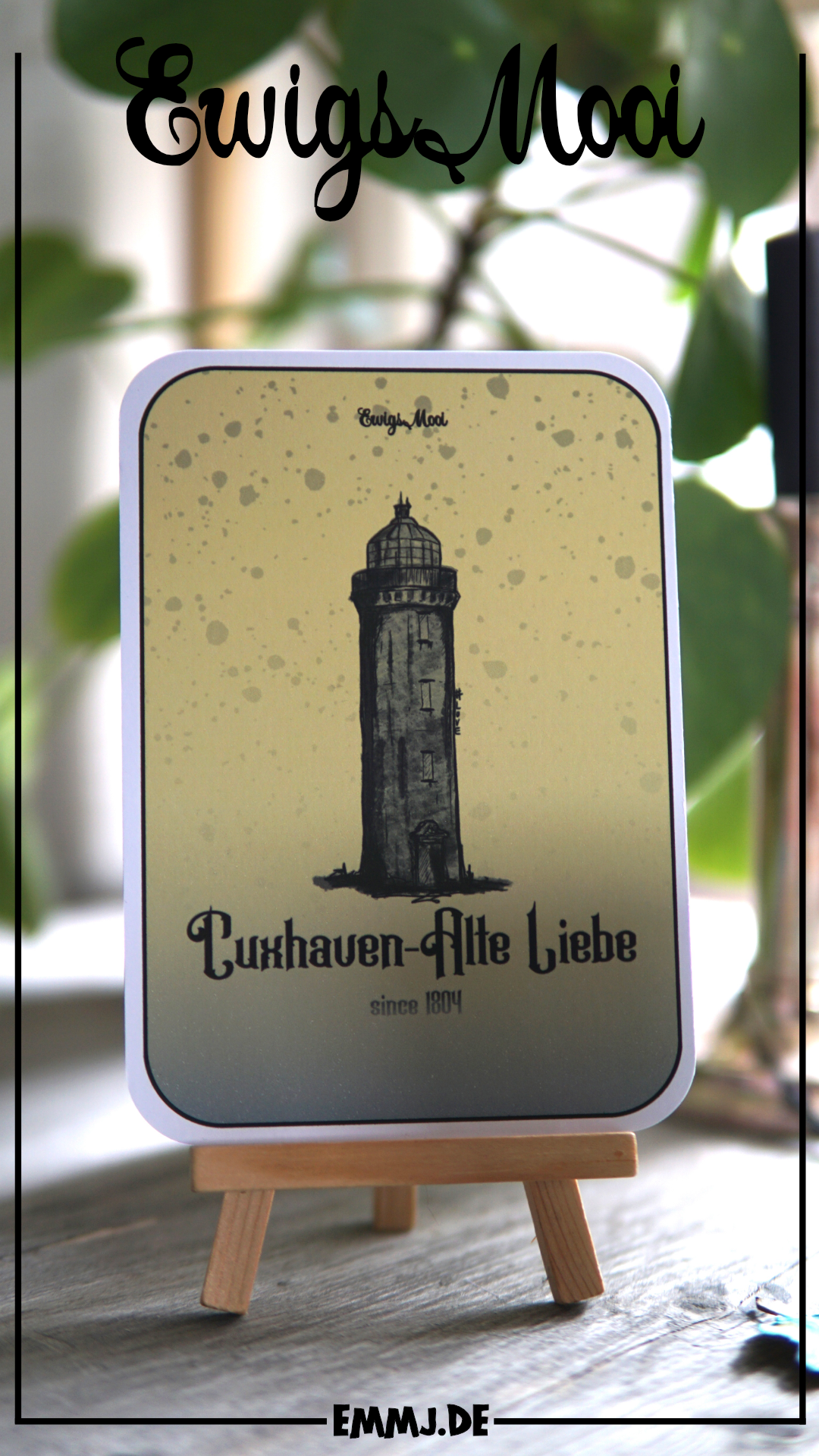 Cuxhaven Alte Liebe Leuchtturm - Sammelkarte - Postkarte - A6 Erik Halisch-EMMJ