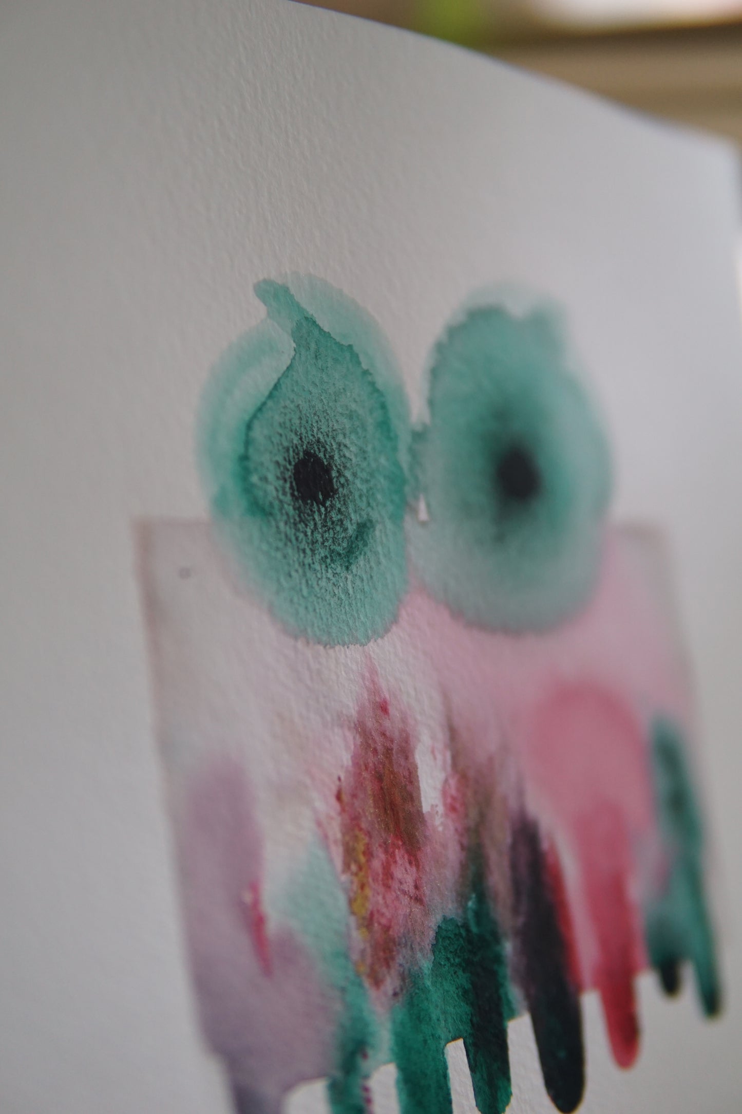 🤖💀🎨#293 "Chromalume: The Radiant Spectrum Creature" Aquarell Monster Kunst