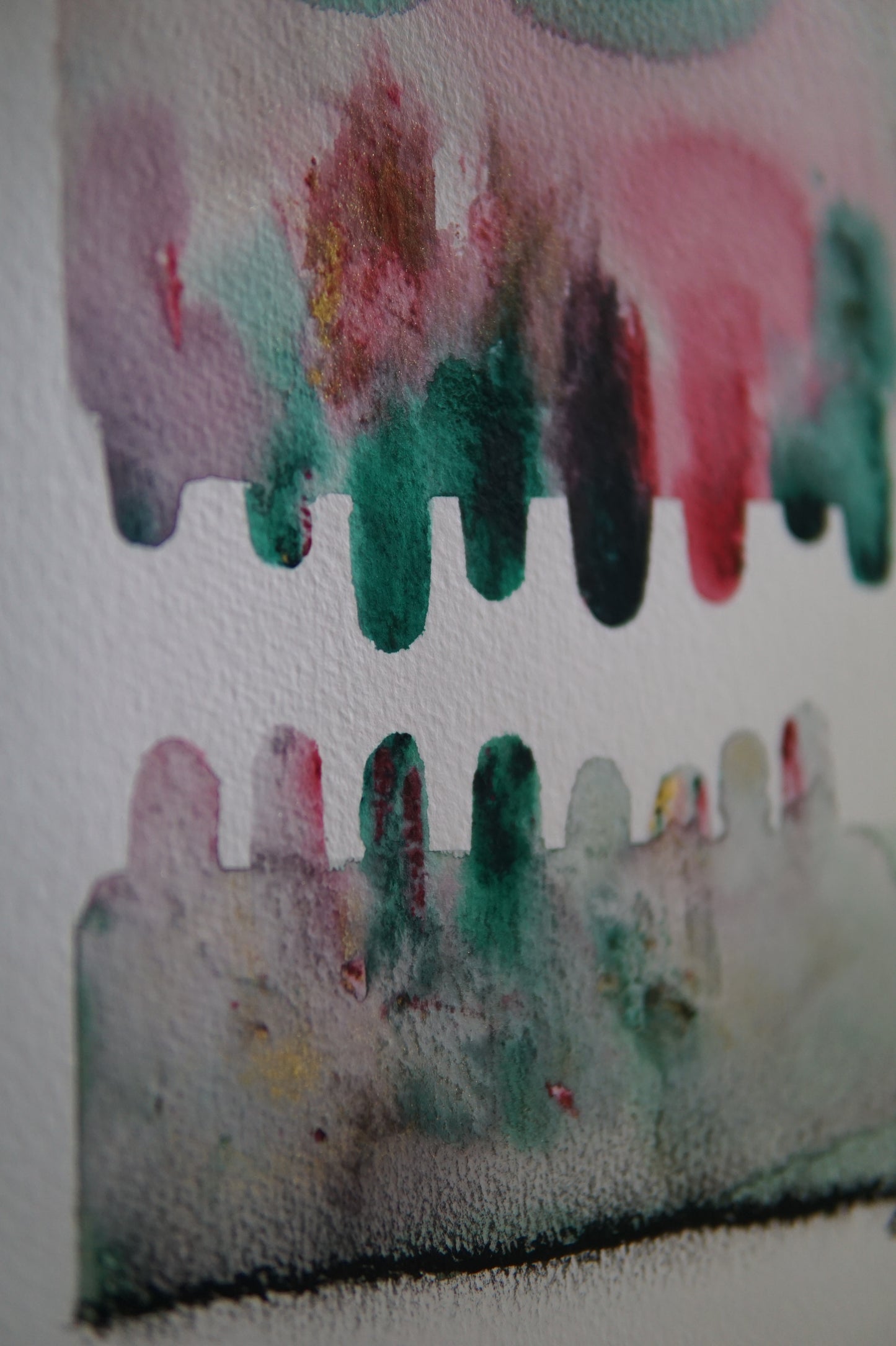 🤖💀🎨#293 "Chromalume: The Radiant Spectrum Creature" Aquarell Monster Kunst