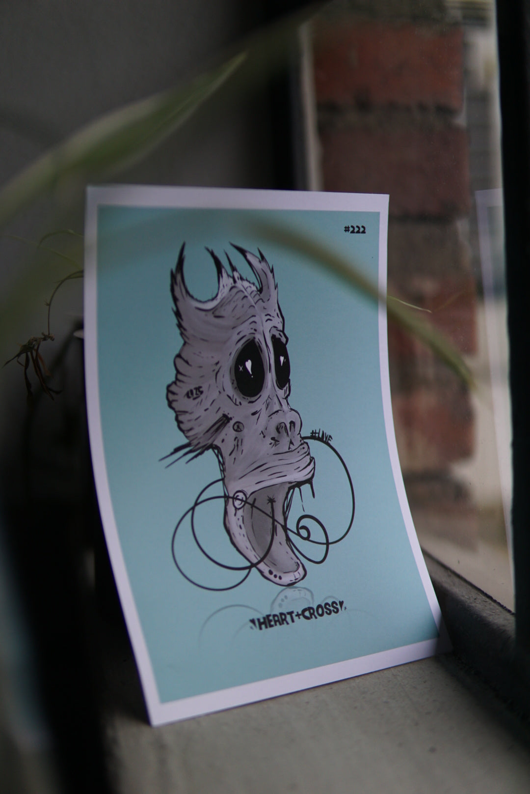 Heart&Cross #222 - Kunstdruck A5 Erik Halisch-EMMJ