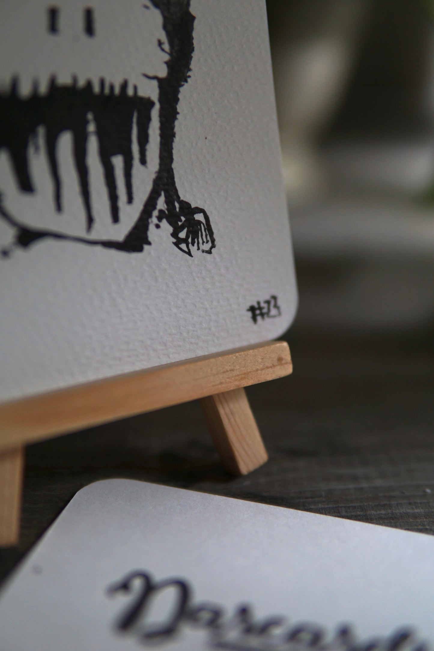 DARCARDS #23 - Gezahnstocherte Tuschekunst - Sammelkarten Erik Halisch-EMMJ