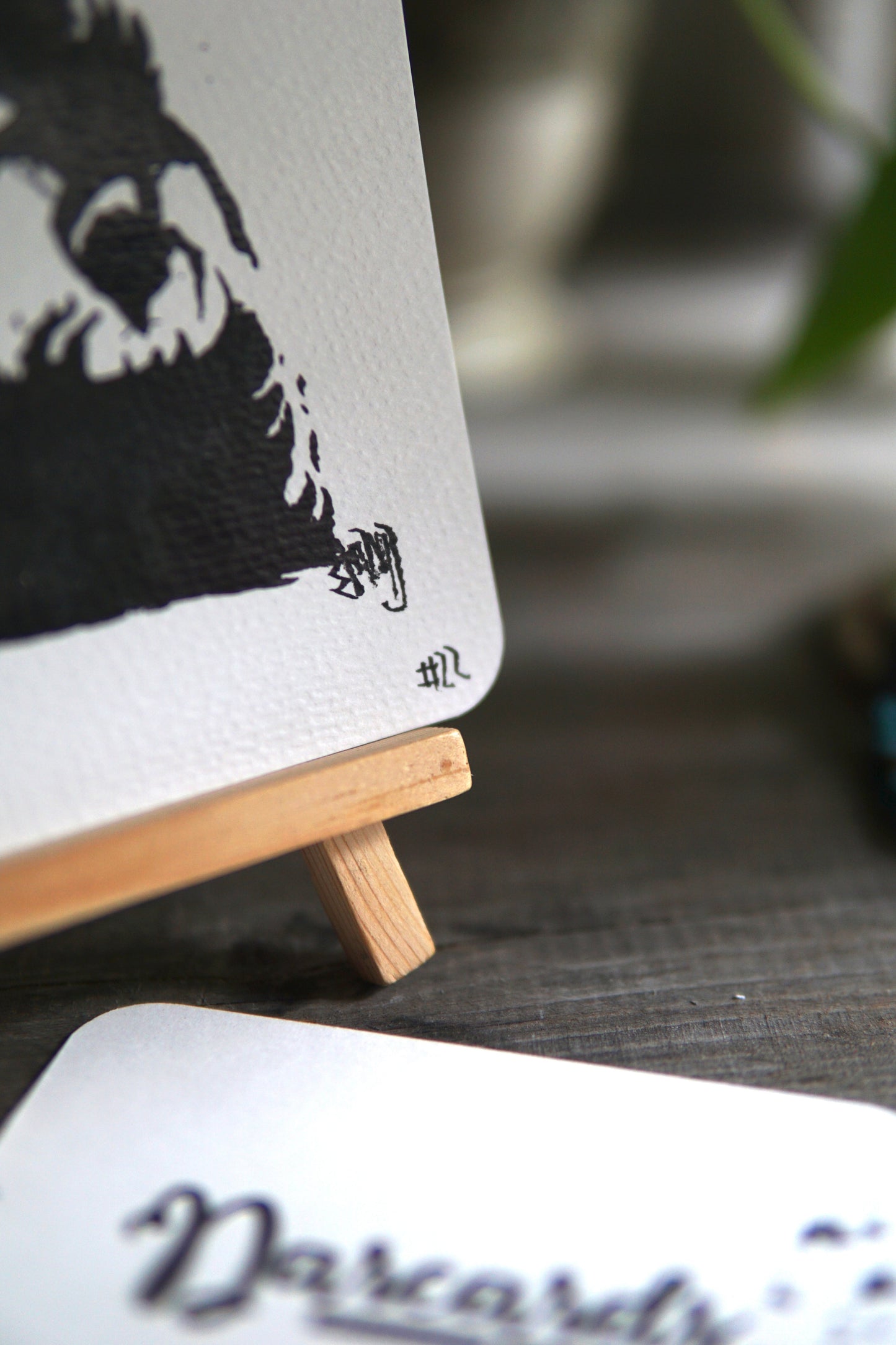 DARCARDS #22 - Gezahnstocherte Tuschekunst - Sammelkarten - Monster Kunst Erik Halisch-EMMJ