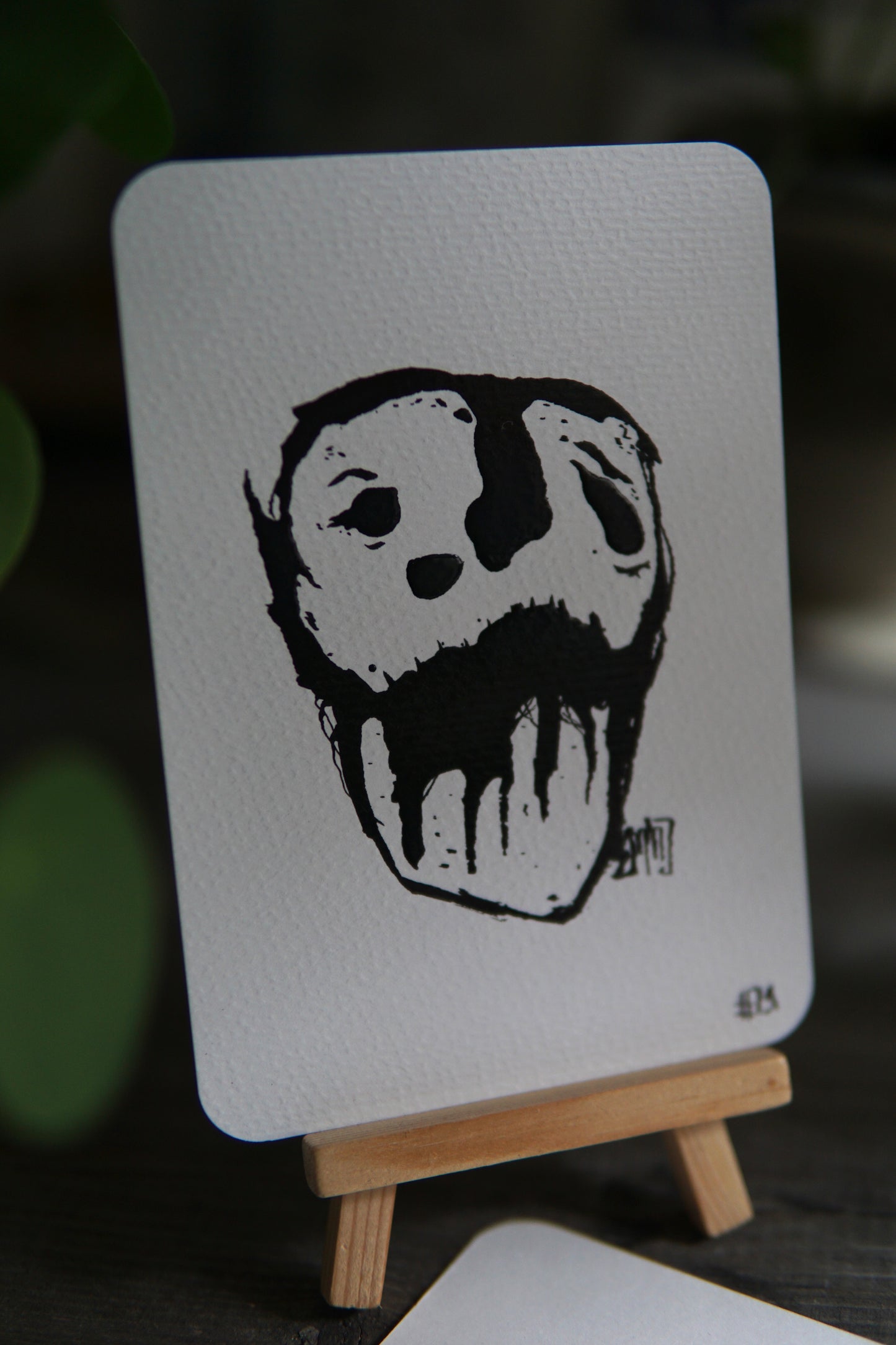 DARCARDS #21 - Gezahnstocherte Tuschekunst - Sammelkarten - Monster Kunst