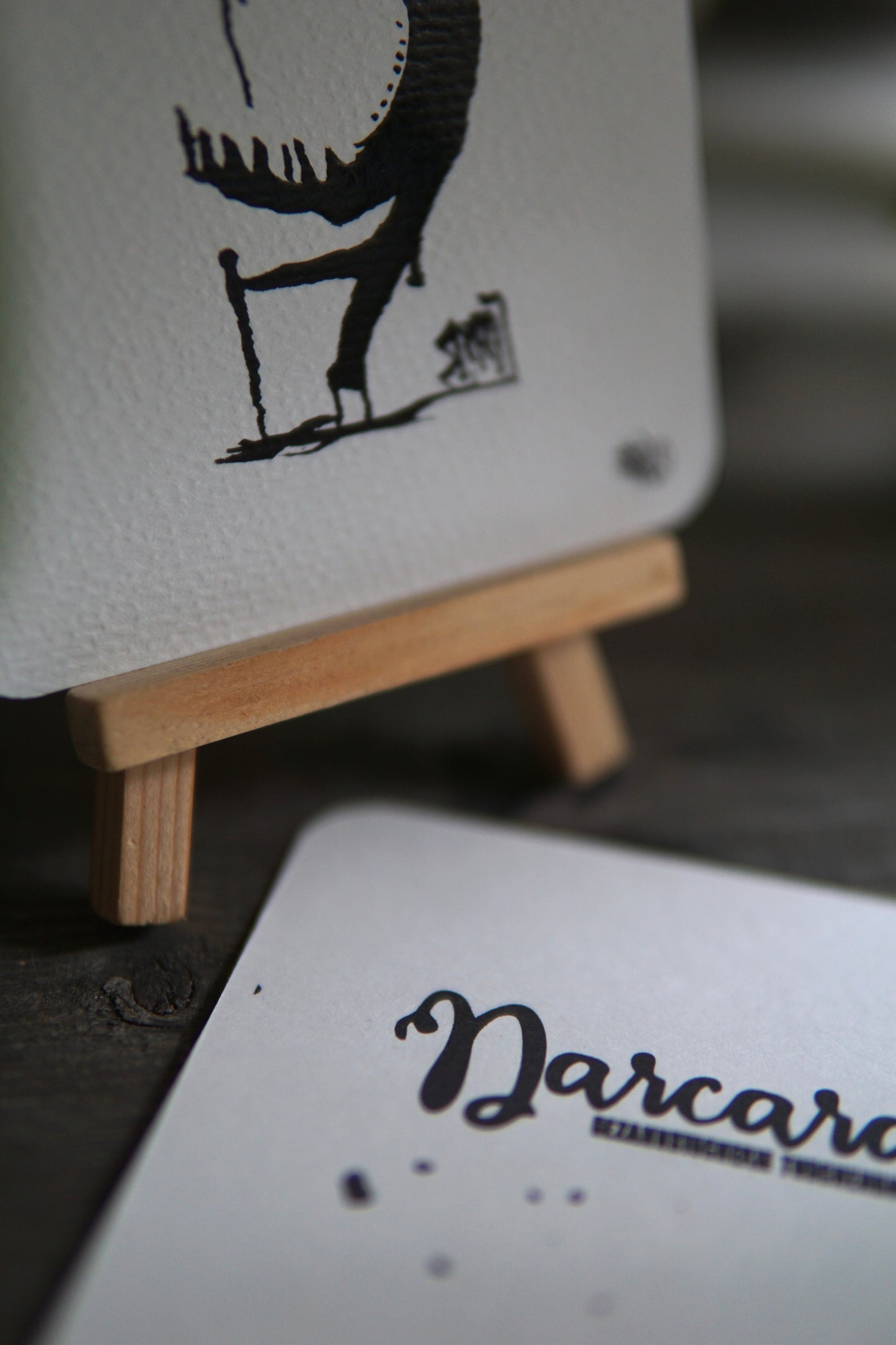 DARCARDS #20 - Gezahnstocherte Tuschekunst - Sammelkarten - Monster Kunst Erik Halisch-EMMJ