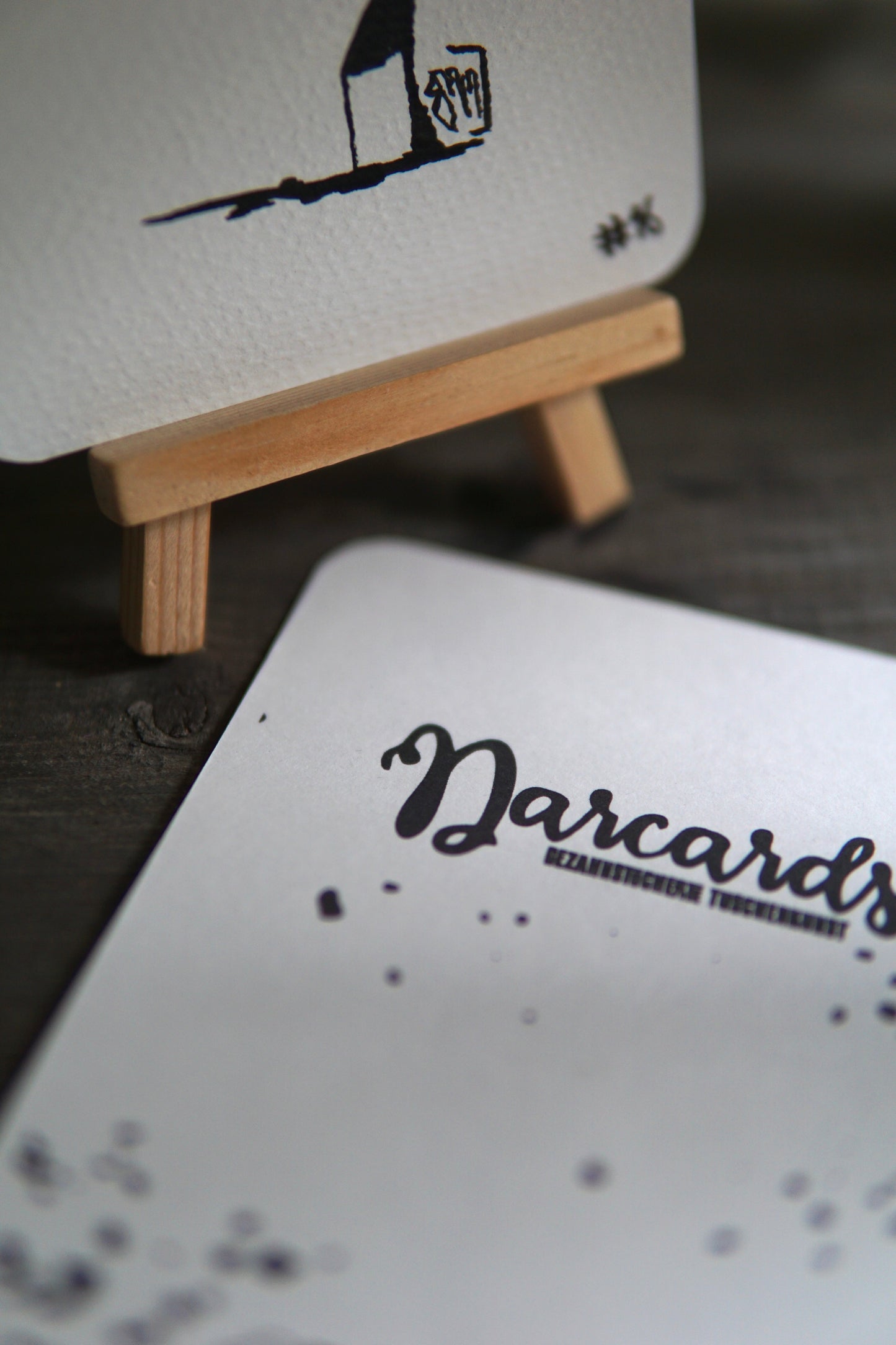 DARCARDS #16 - Gezahnstocherte Tuschekunst - Sammelkarten - Monster Kunst Erik Halisch-EMMJ