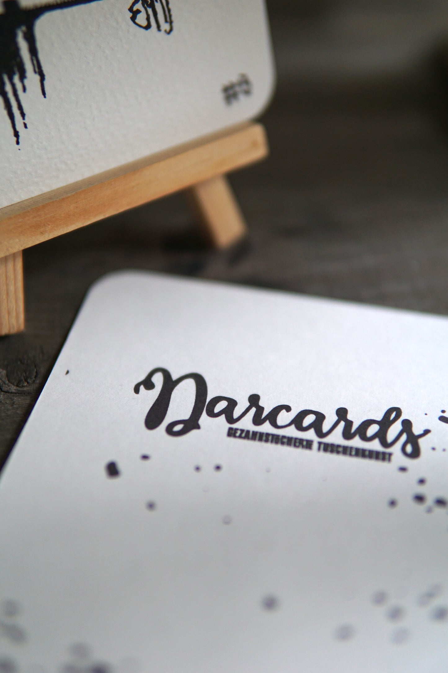 DARCARDS #13 - Gezahnstocherte Tuschekunst - Sammelkarten - Monster Kunst