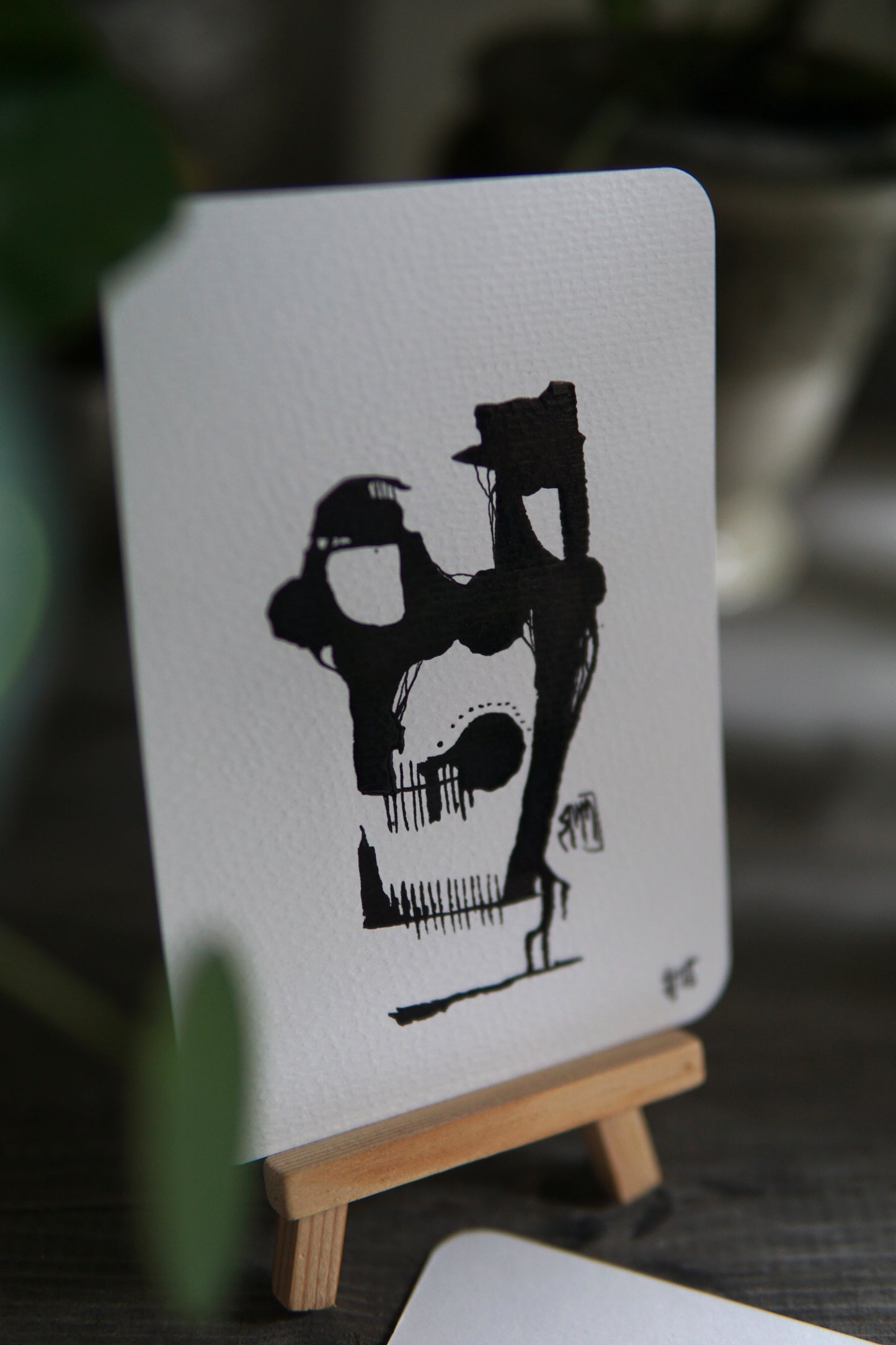 DARCARDS #18 - Gezahnstocherte Tuschekunst - Sammelkarten - Monster Kunst
