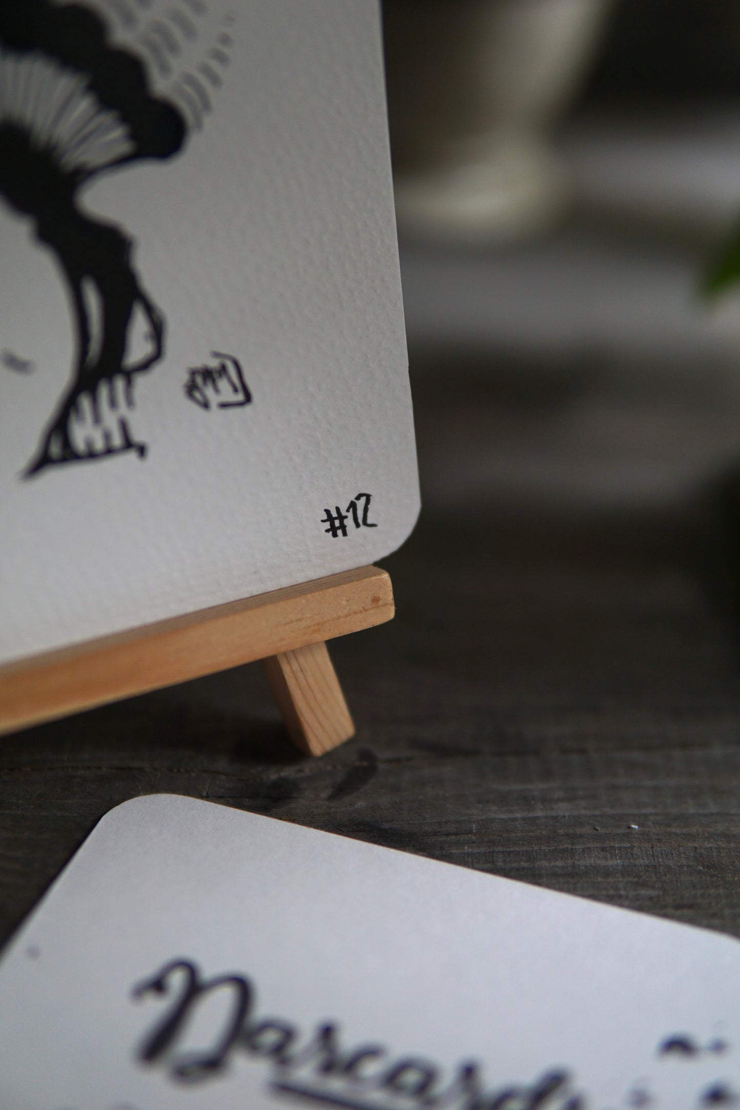 DARCARDS #12 - Gezahnstocherte Tuschekunst - Sammelkarten - Monster Kunst Erik Halisch-EMMJ