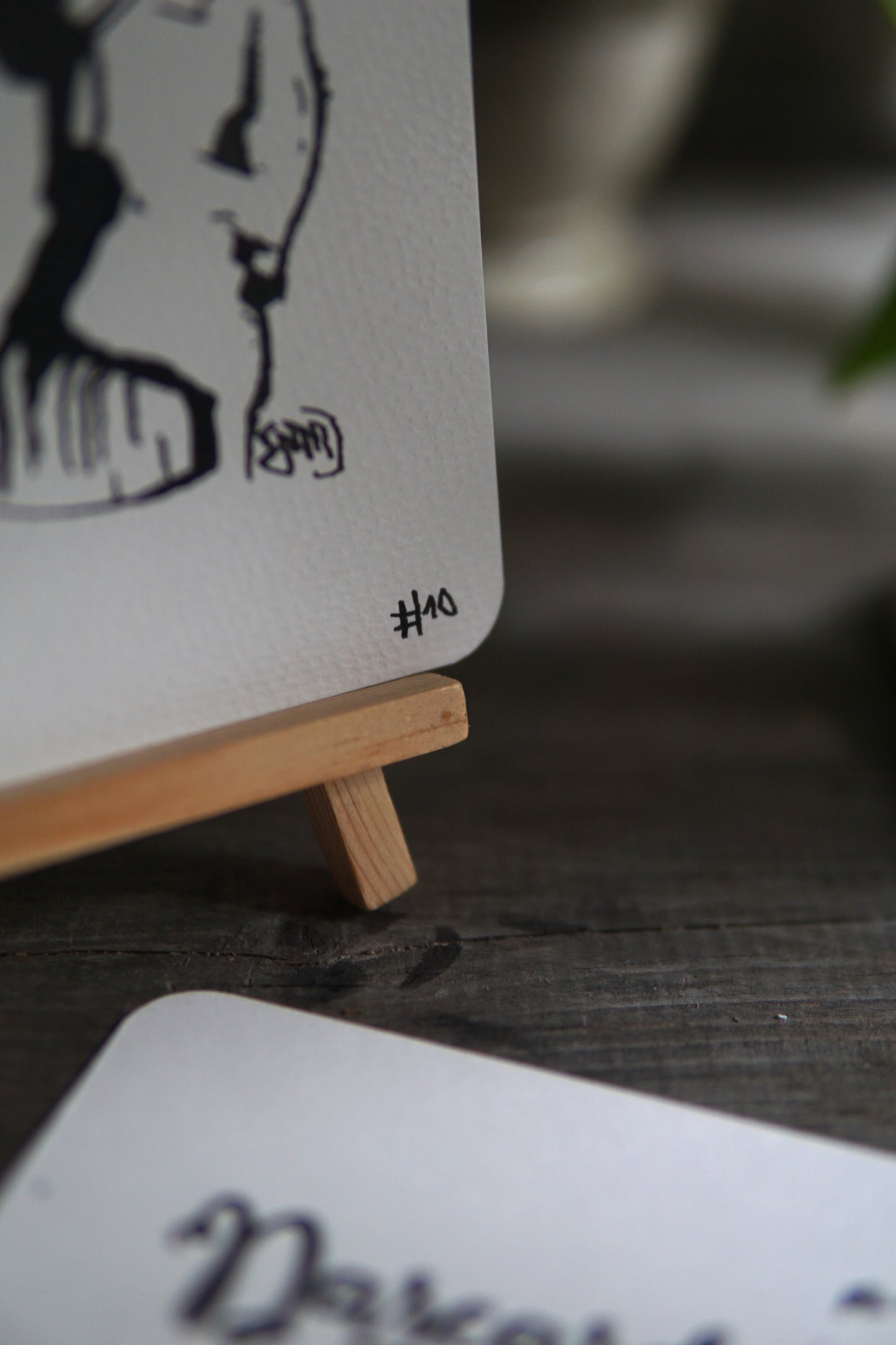 DARCARDS #10 - Gezahnstocherte Tuschekunst - Sammelkarten - Monster Kunst