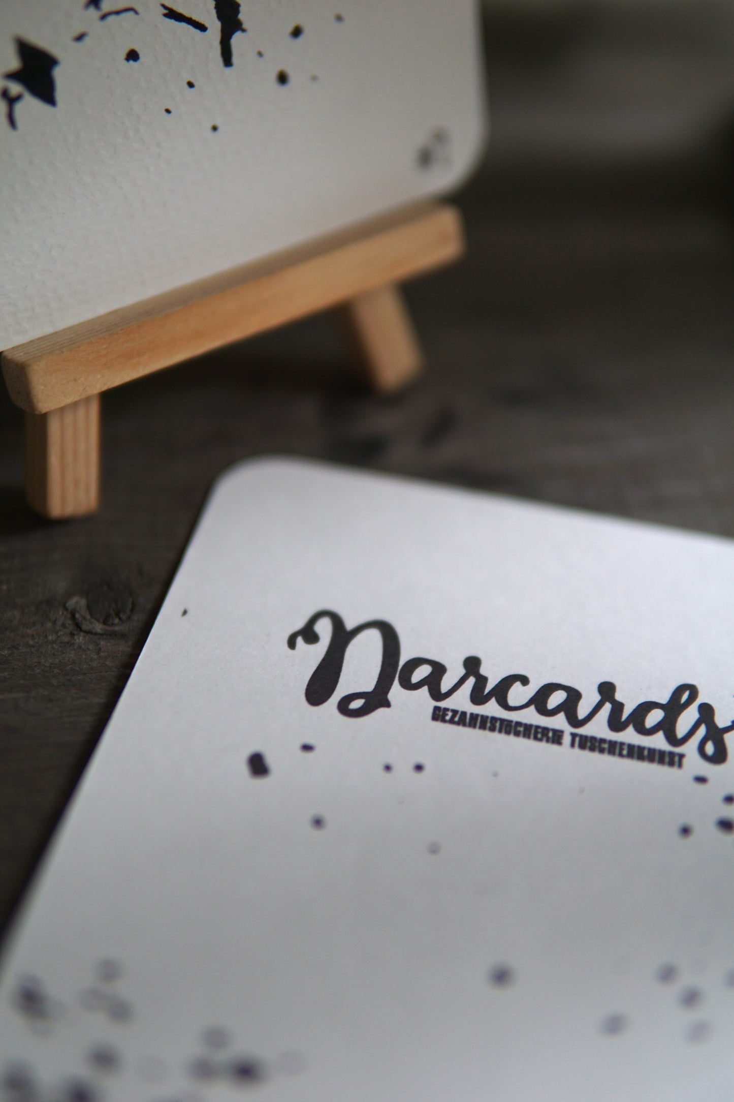 DARCARDS #9 - Gezahnstocherte Tuschekunst - Sammelkarten - Monster Kunst