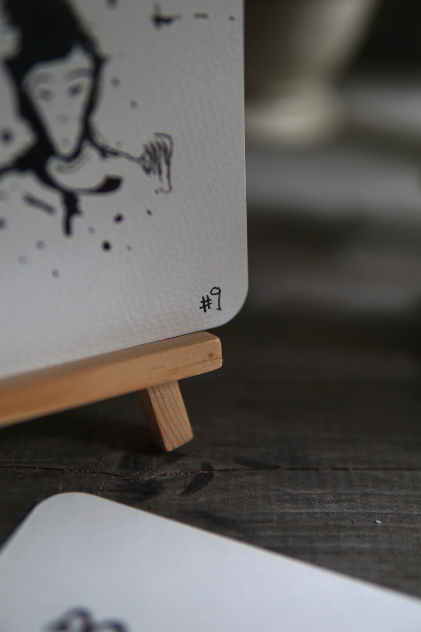 DARCARDS #9 - Gezahnstocherte Tuschekunst - Sammelkarten - Monster Kunst