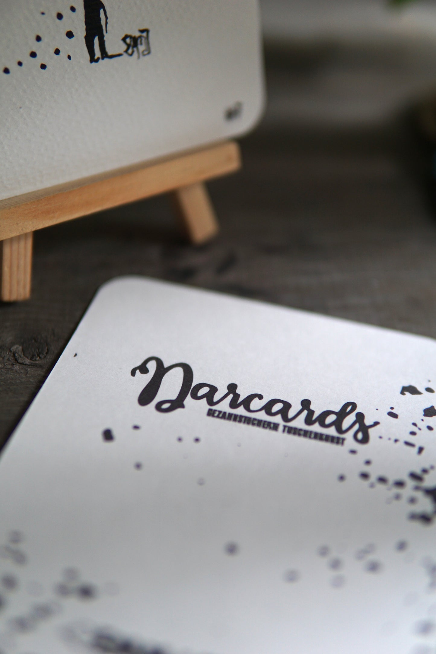 DARCARDS #7 - Gezahnstocherte Tuschekunst - Sammelkarten - Monster Kunst