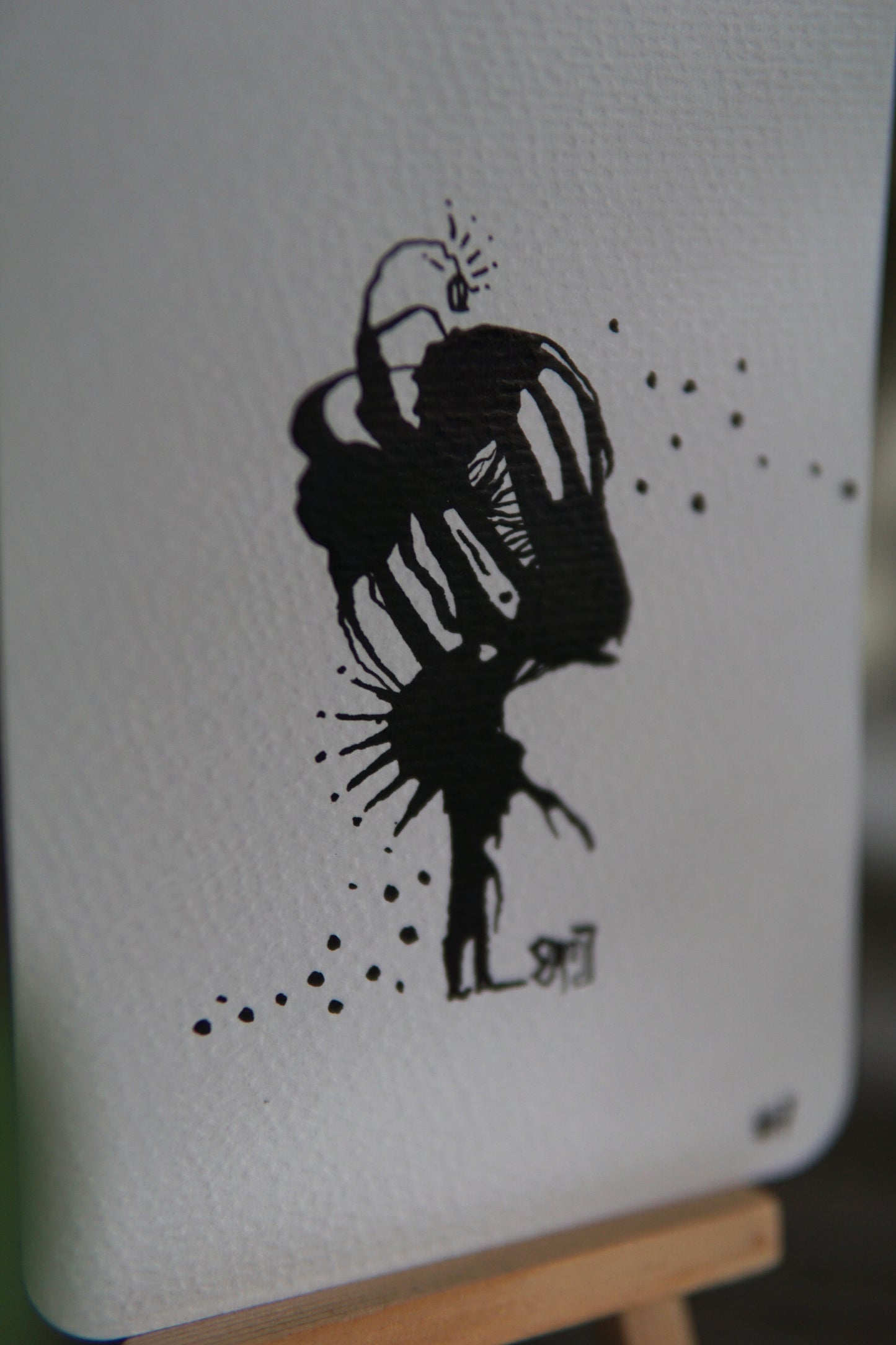DARCARDS #7 - Gezahnstocherte Tuschekunst - Sammelkarten - Monster Kunst