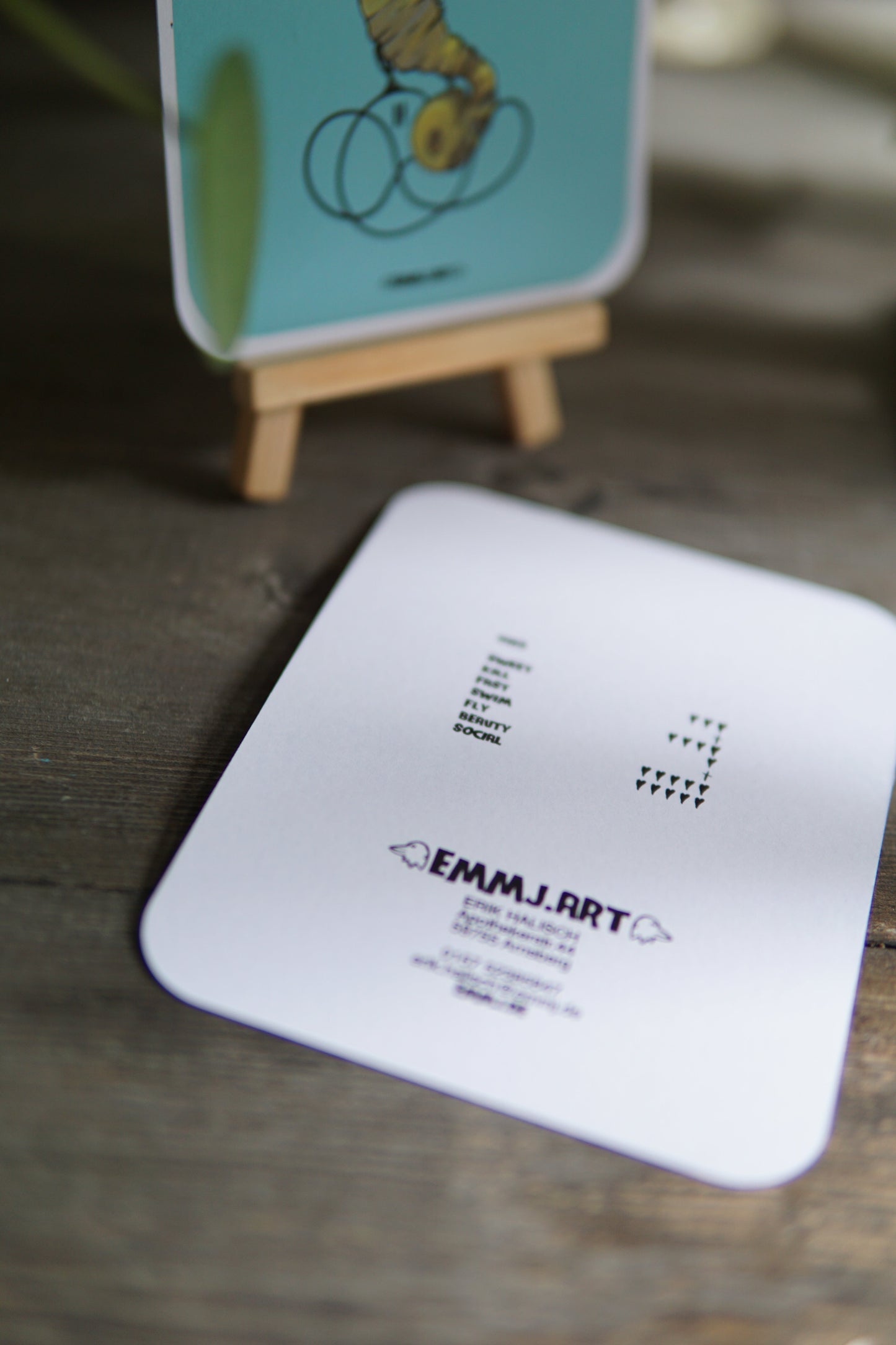 Heart&Cross #056- Sammelkarten - Seepferd - blau Erik Halisch-EMMJ