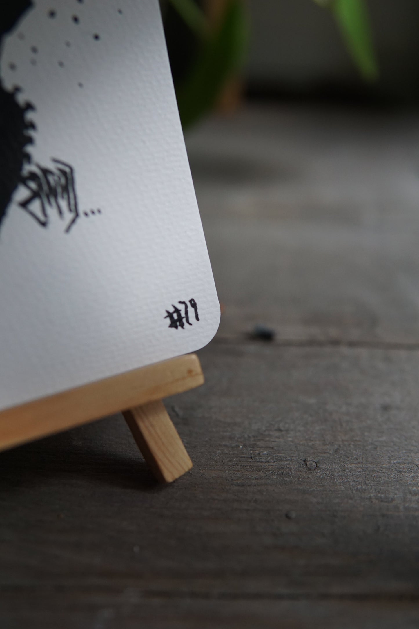 DARCARDS #29 - Gezahnstocherte Tuschekunst - Sammelkarten - Schmetterling Kunst Erik Halisch-EMMJ