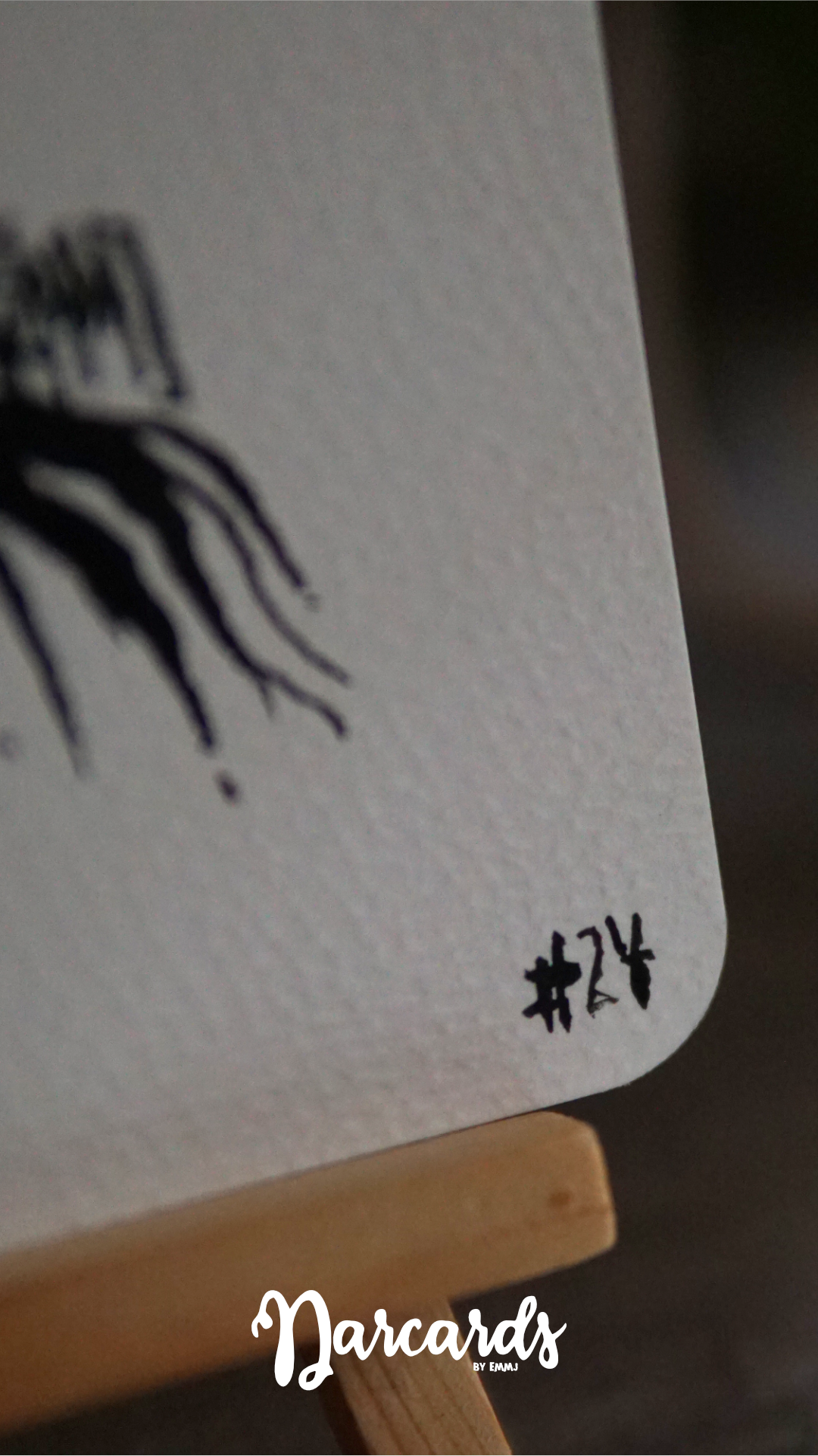 DARCARDS #24 - Gezahnstocherte Tuschekunst - Sammelkarten - Monster Kunst Erik Halisch-EMMJ