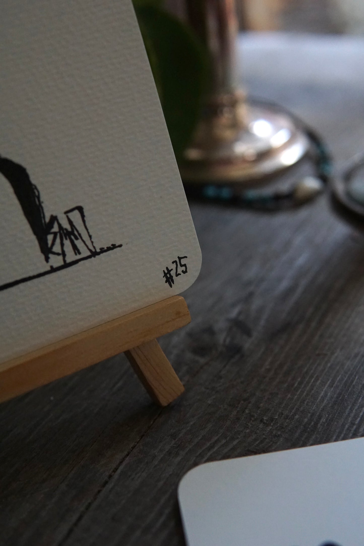 DARCARDS #25 - Gezahnstocherte Tuschekunst - Sammelkarten - Monster Kunst