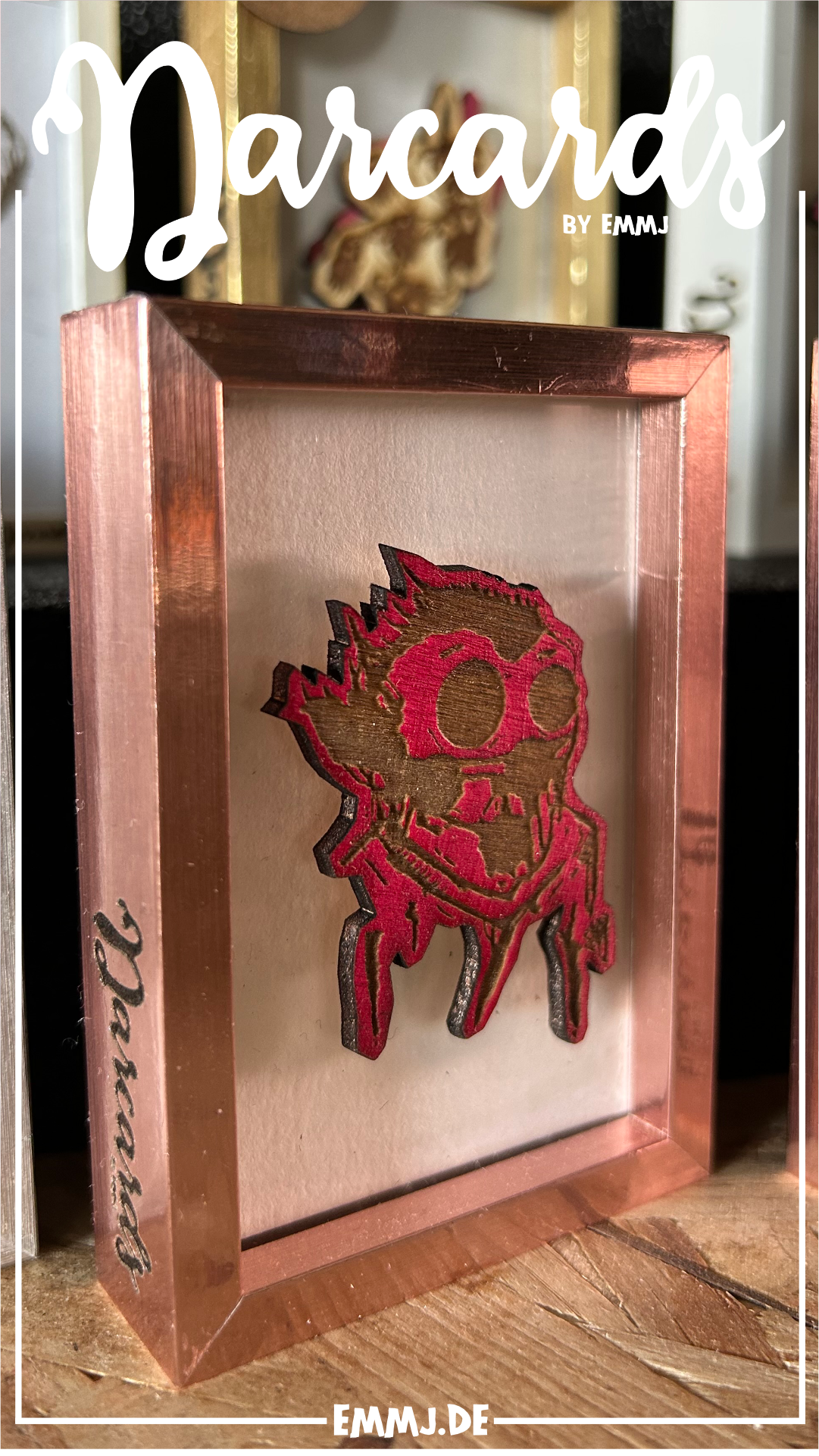 DARCARDS Mini Bilderrahmen - lasertechnik #17 pink/rosa