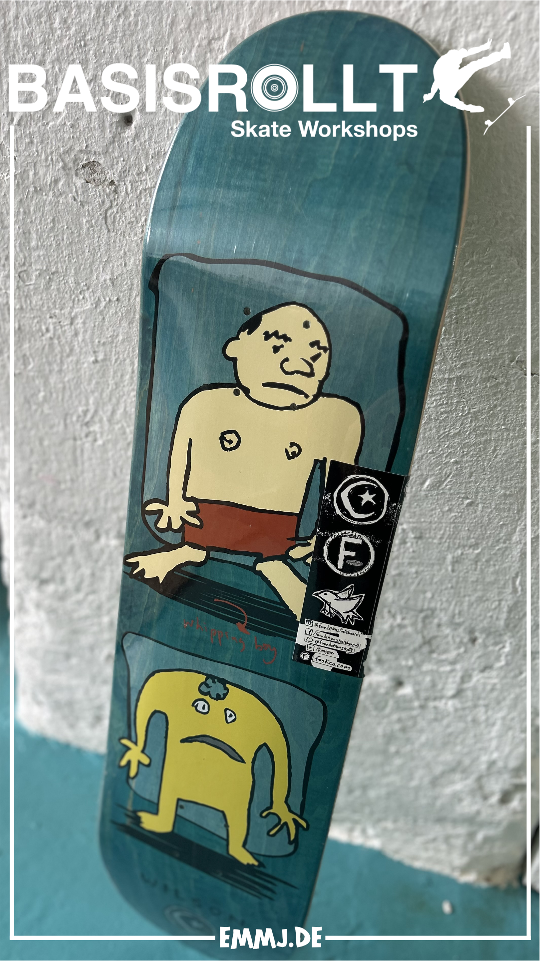 Foundation Wilson Whipping Boy 8.0” Skateboard Deck