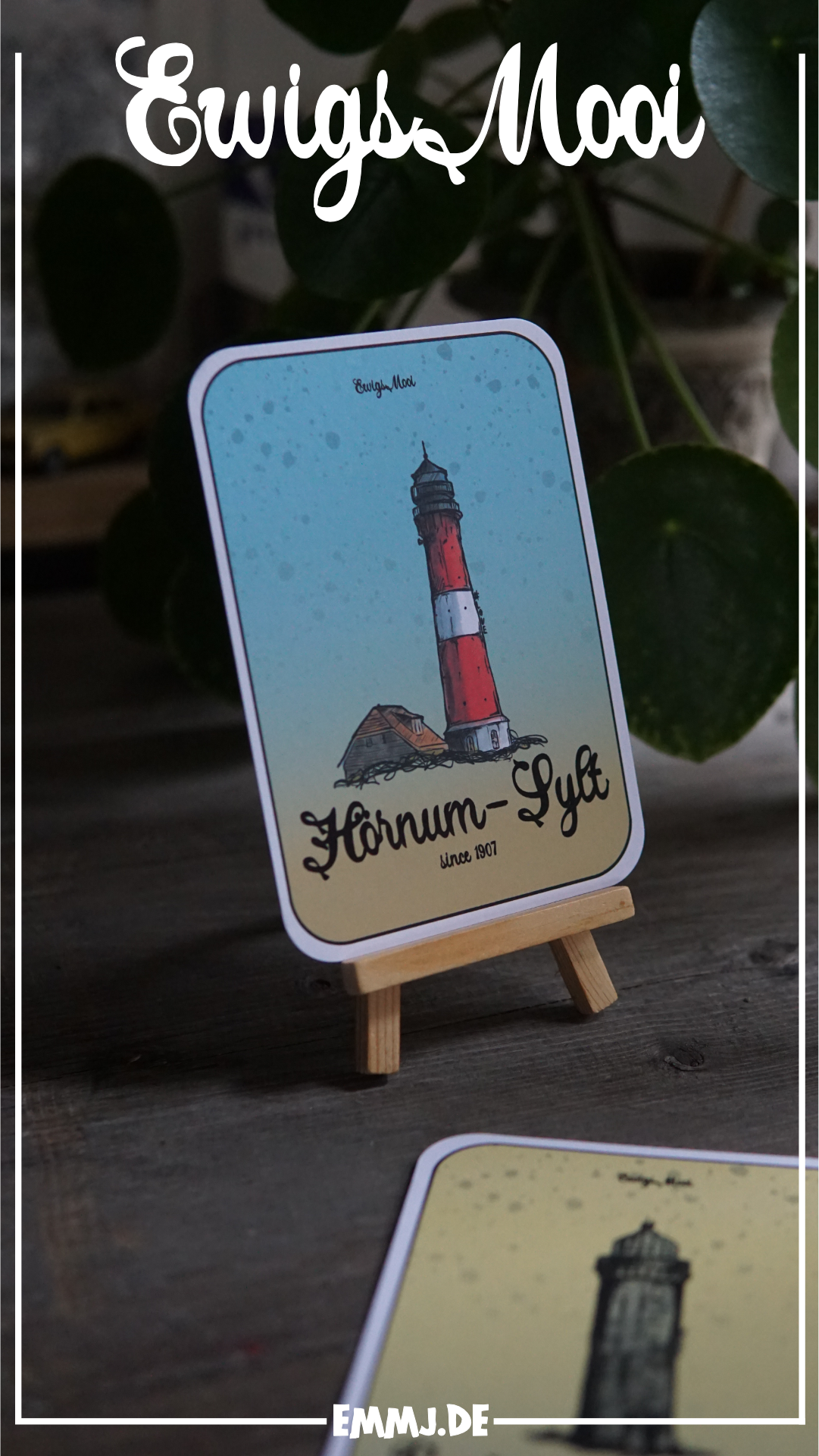 Hörnum Sylt Leuchtturm - Sammelkarte - Postkarte - A6 Erik Halisch-EMMJ