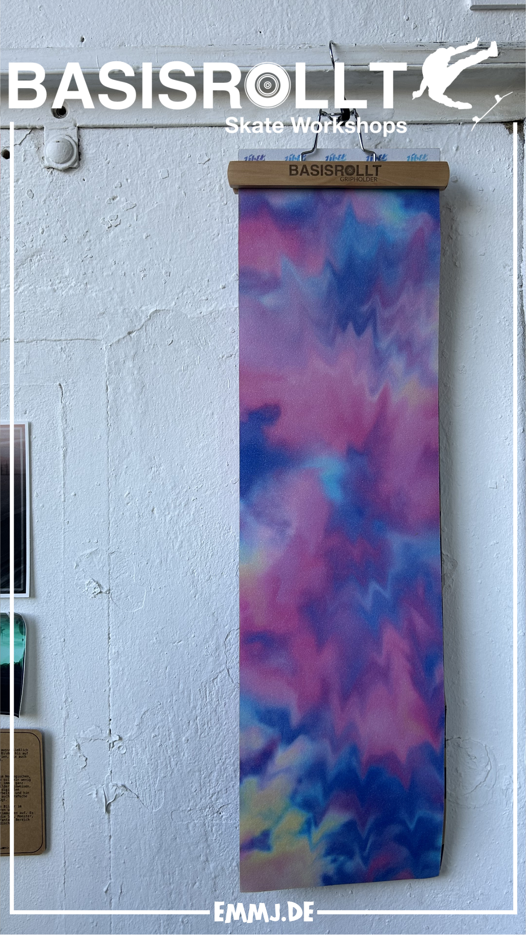 ÜBER Batic Griptape pink, bubble free - 9.0" x 33"