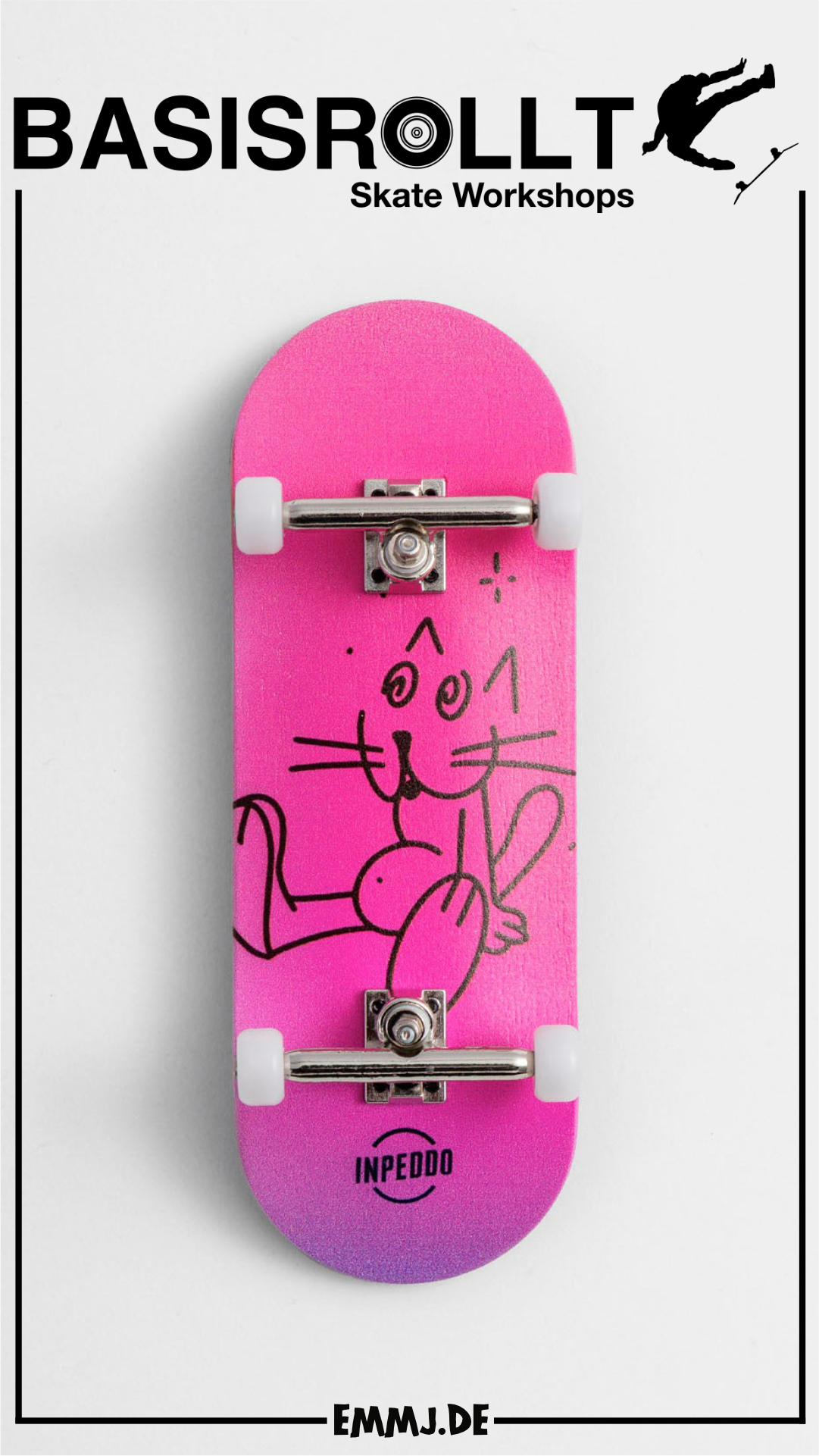 INPEDDO Fingerboard Compl. 3rd Gen, BOOZE CAT - 34mm