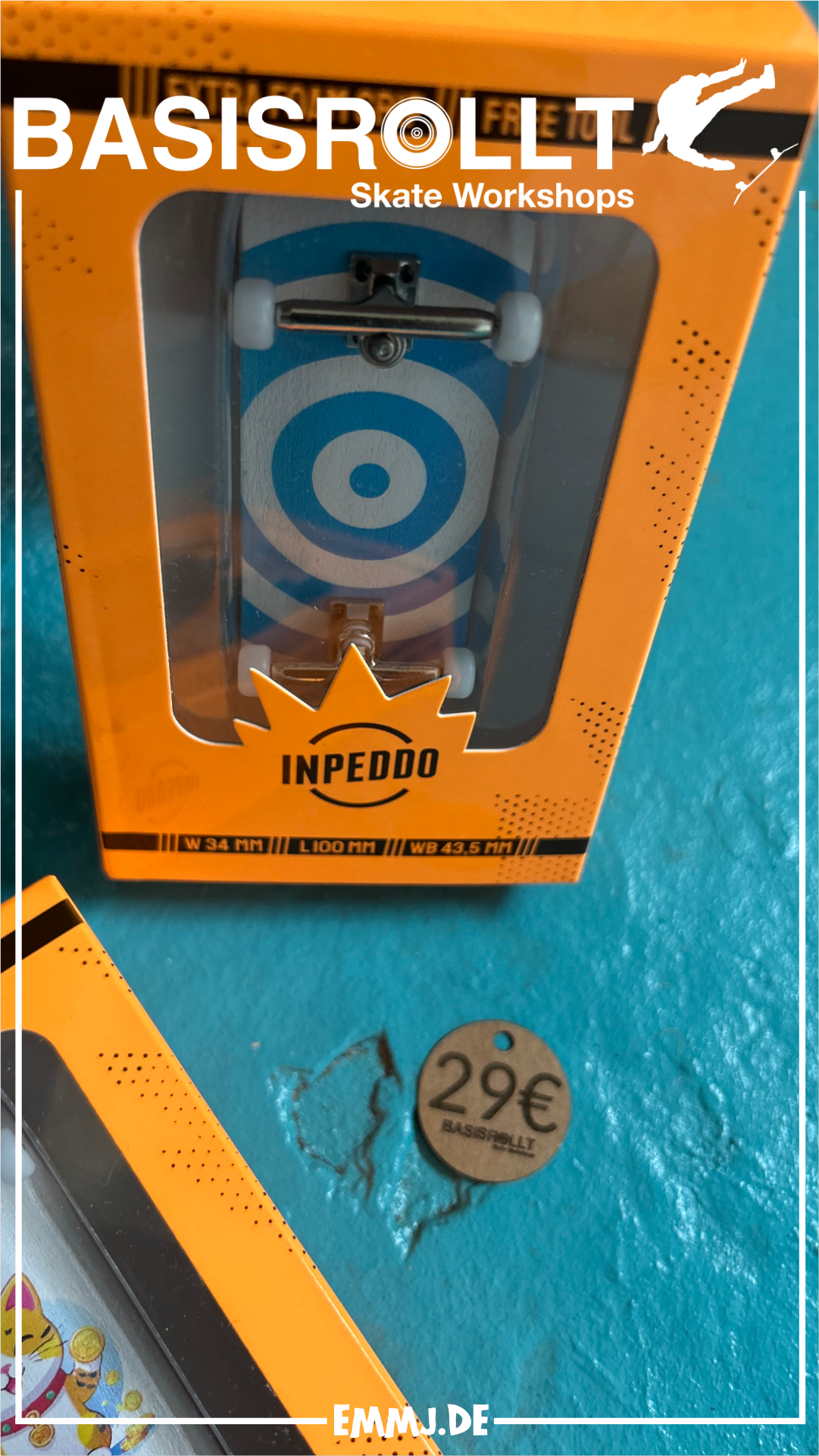 INPEDDO Fingerboard Compl. 3rd Gen, CIRCLE - 34mm