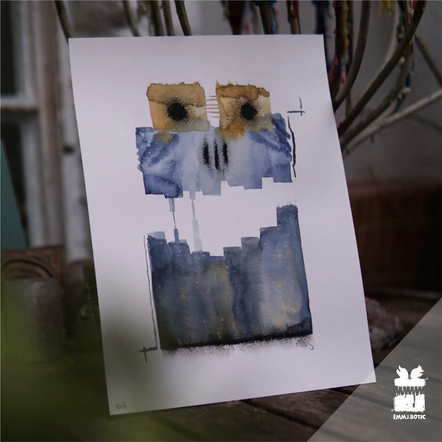 🤖💀🎨#68 "Stellarsight: The Azure Celestial Gazer" Erik Halisch-EMMJ