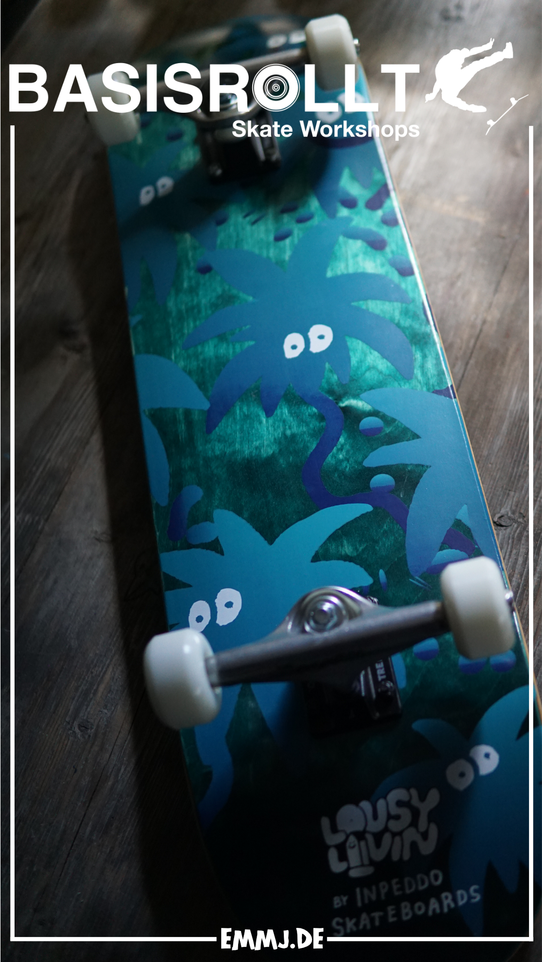 INPEDDO Palm Eyes - Skateboard Complete 8.125