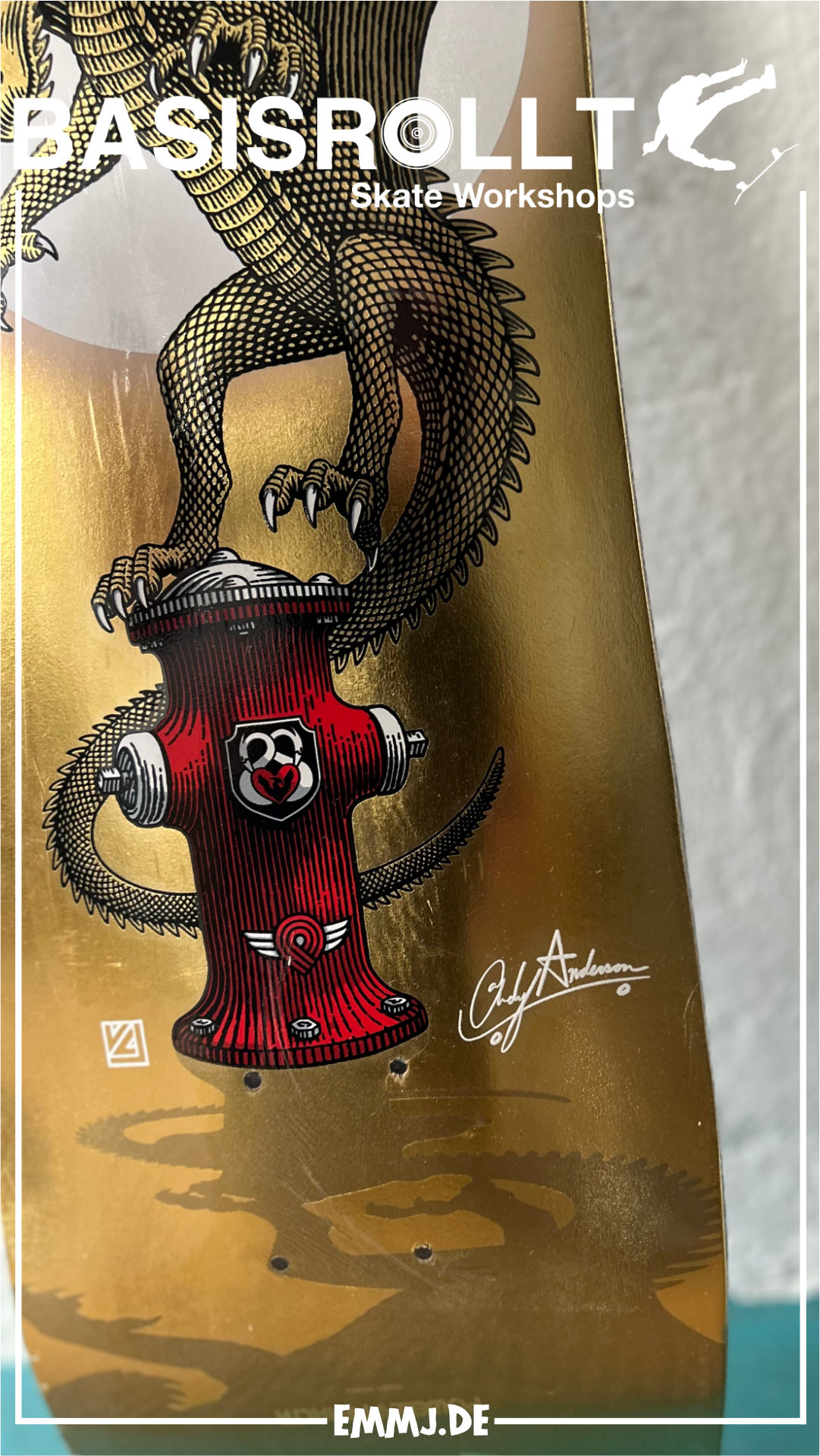 Powell-Peralta Flight Pro Shape 311 Andy Anderson Hydrant Skateboard Deck 8.4