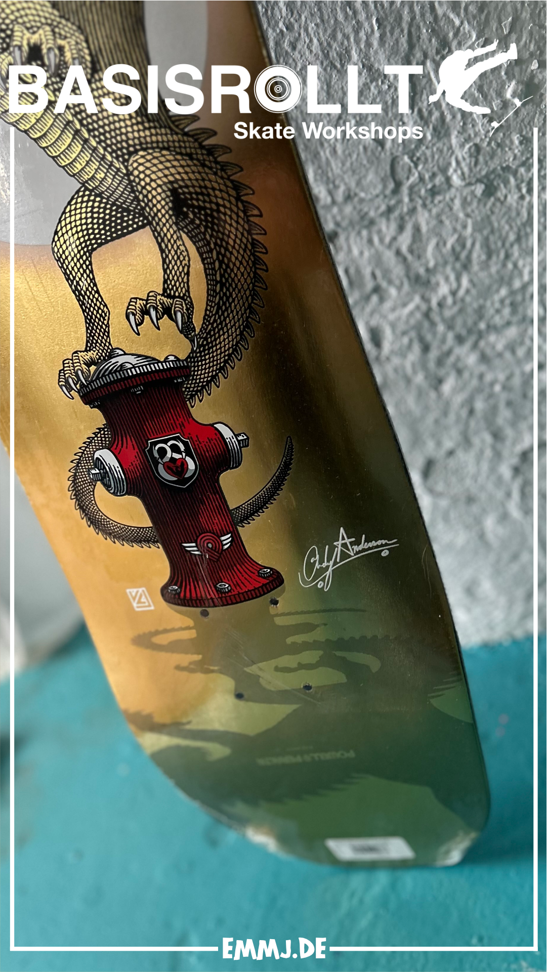 Powell-Peralta Flight Pro Shape 311 Andy Anderson Hydrant Skateboard Deck 8.4