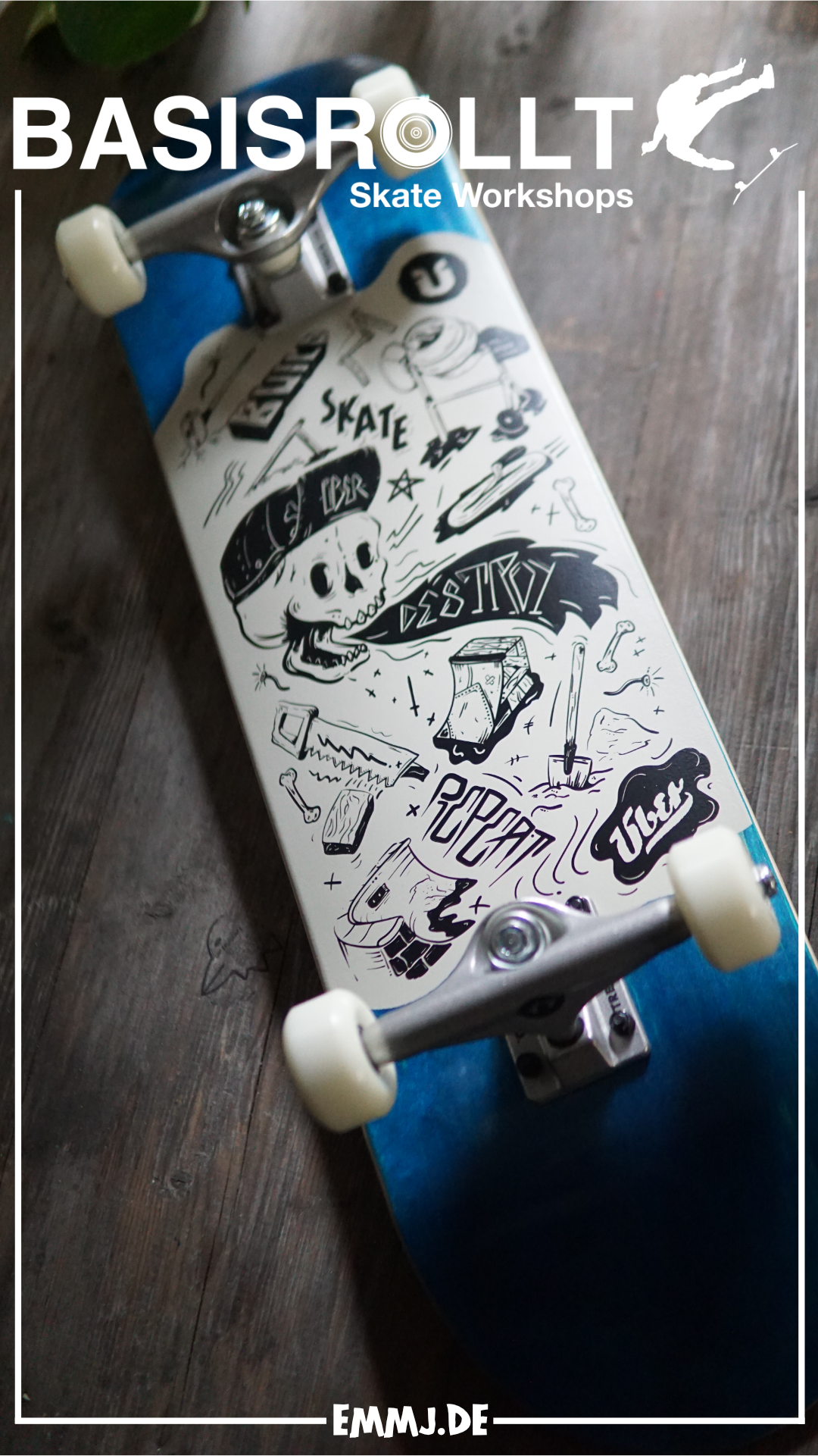 ÜBER DIY - Skateboard 3-Star Complete 7.75