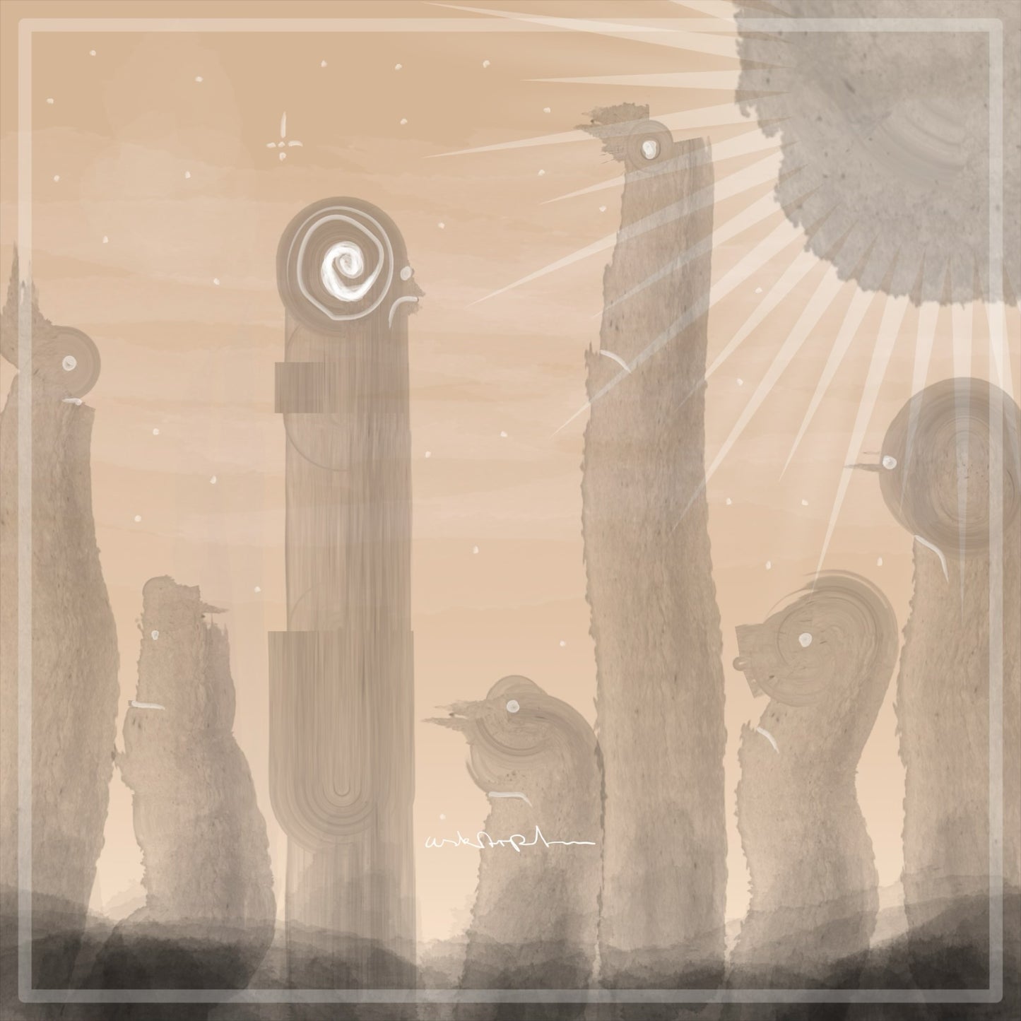 USKARPT- „Deserties #2“ - Print Digitalkunst Kunstdruck