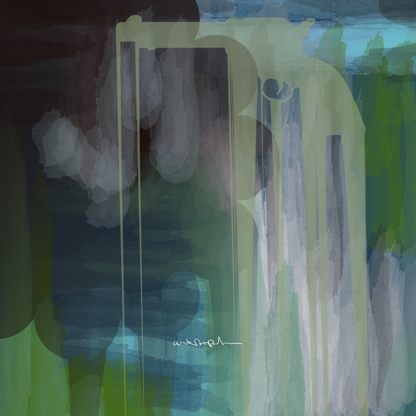 USKARPT- „Green Gun“ - Print Digitalkunst Kunstdruck Erik Halisch-EMMJ