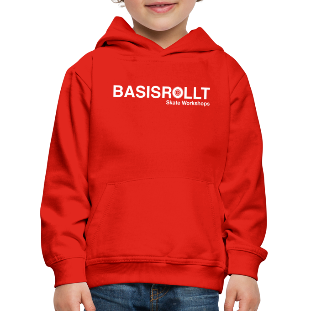 BASISROLLT - Kinder Premium Hoodie - CLEAN&LOVE - Rot