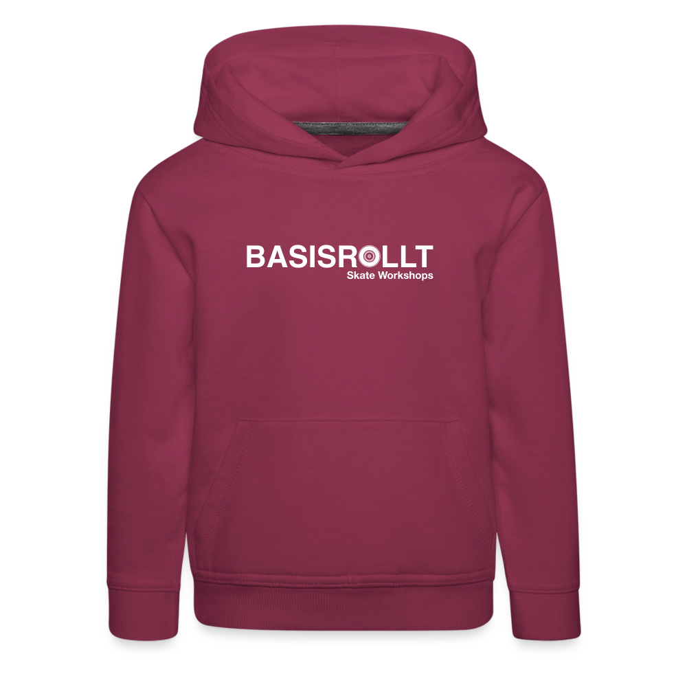 BASISROLLT - Kinder Premium Hoodie - CLEAN&LOVE - Bordeaux